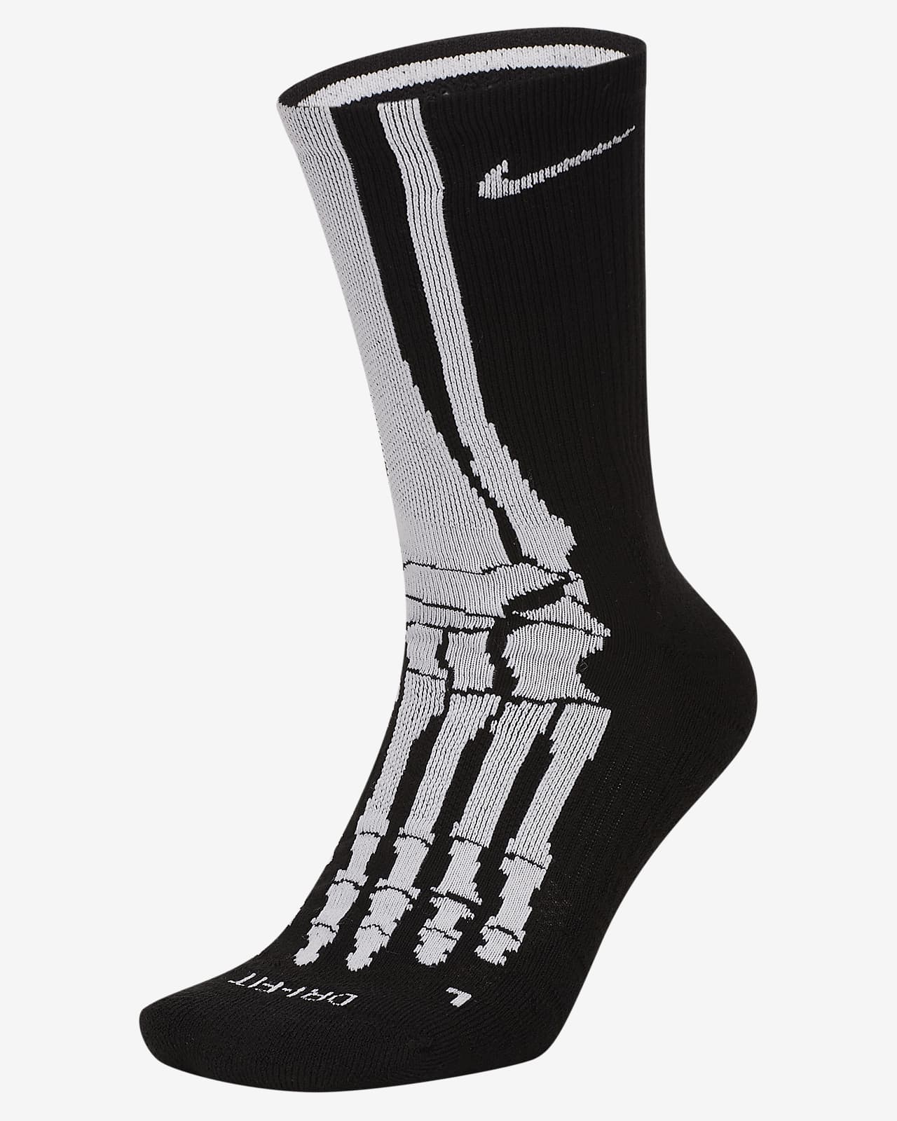 nike skeleton socks