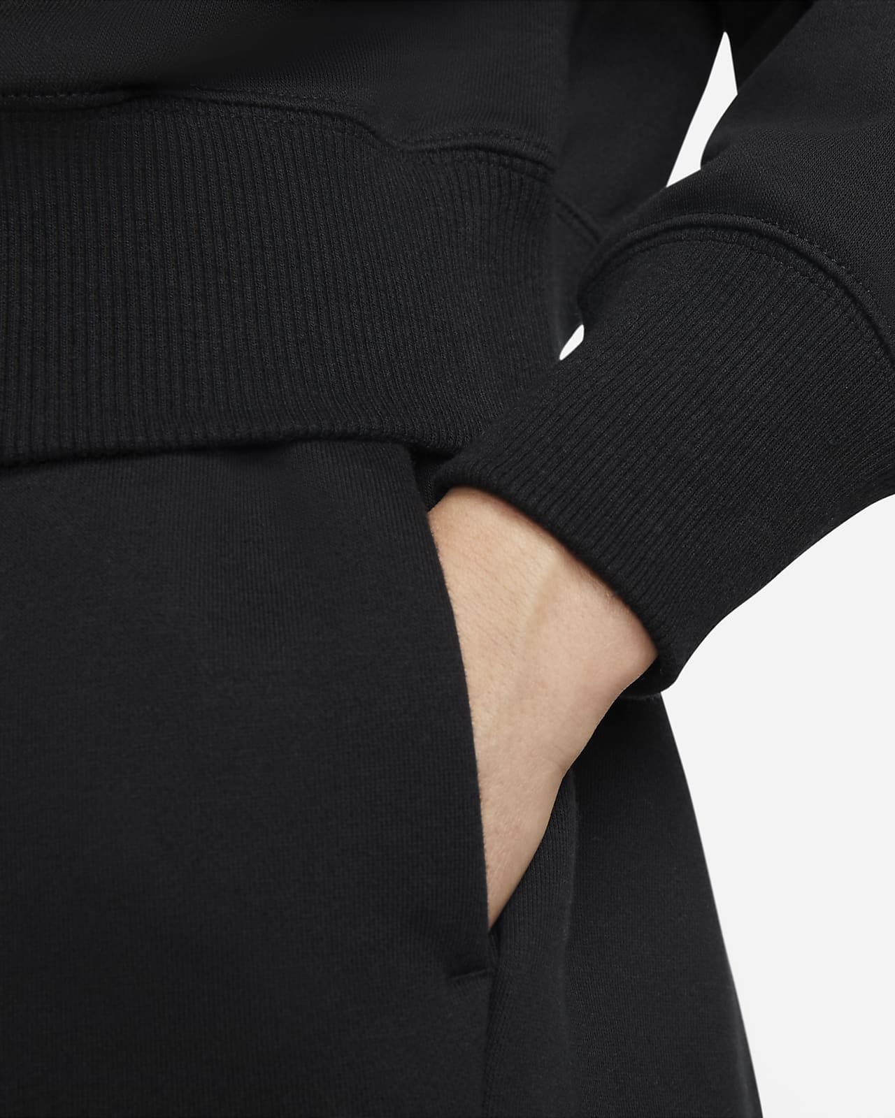 Nike Sportswear Fleece Women's 3/4-Sleeve Crop Polo Sweatshirt. Nike IE