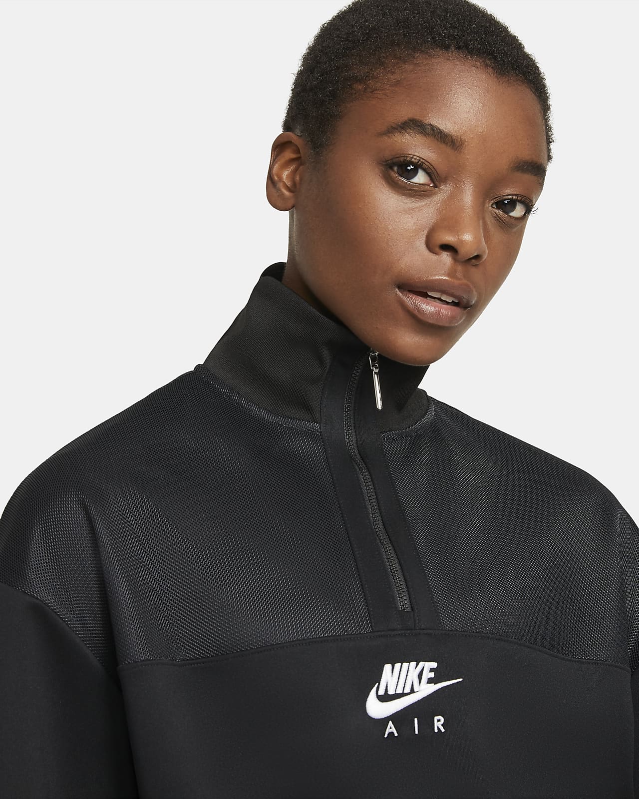 nike quarter zip womens white