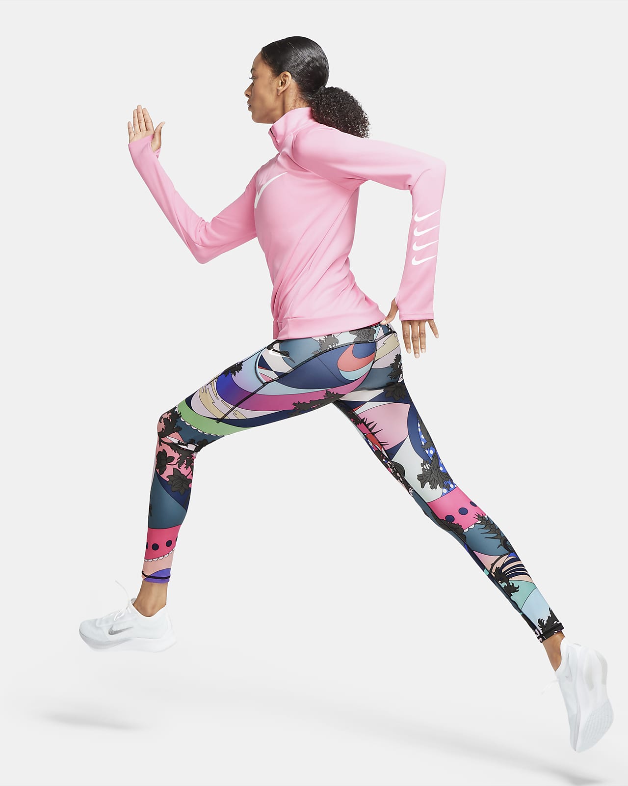 nike epic lux printed running tights