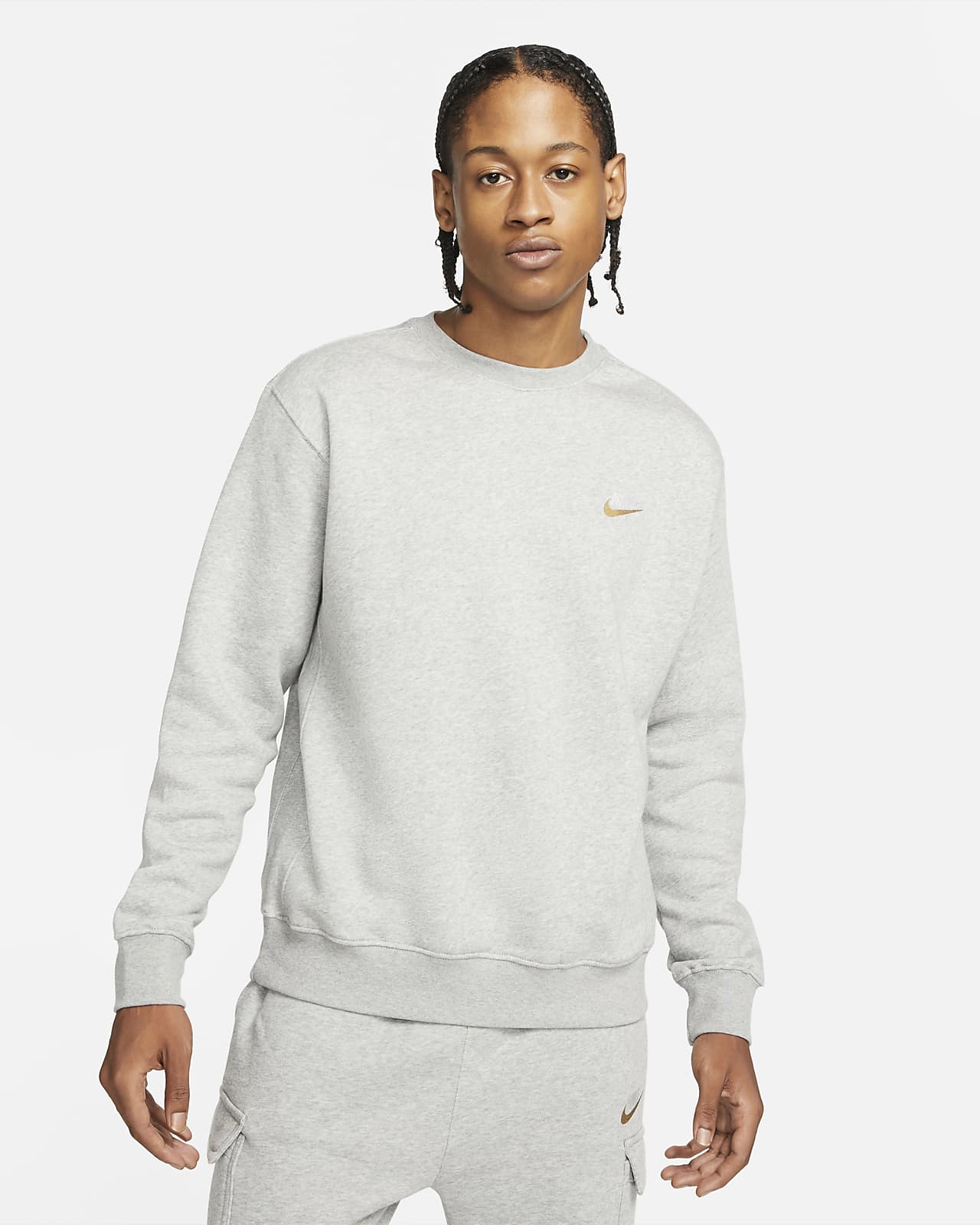 nike club grey sweatshirt