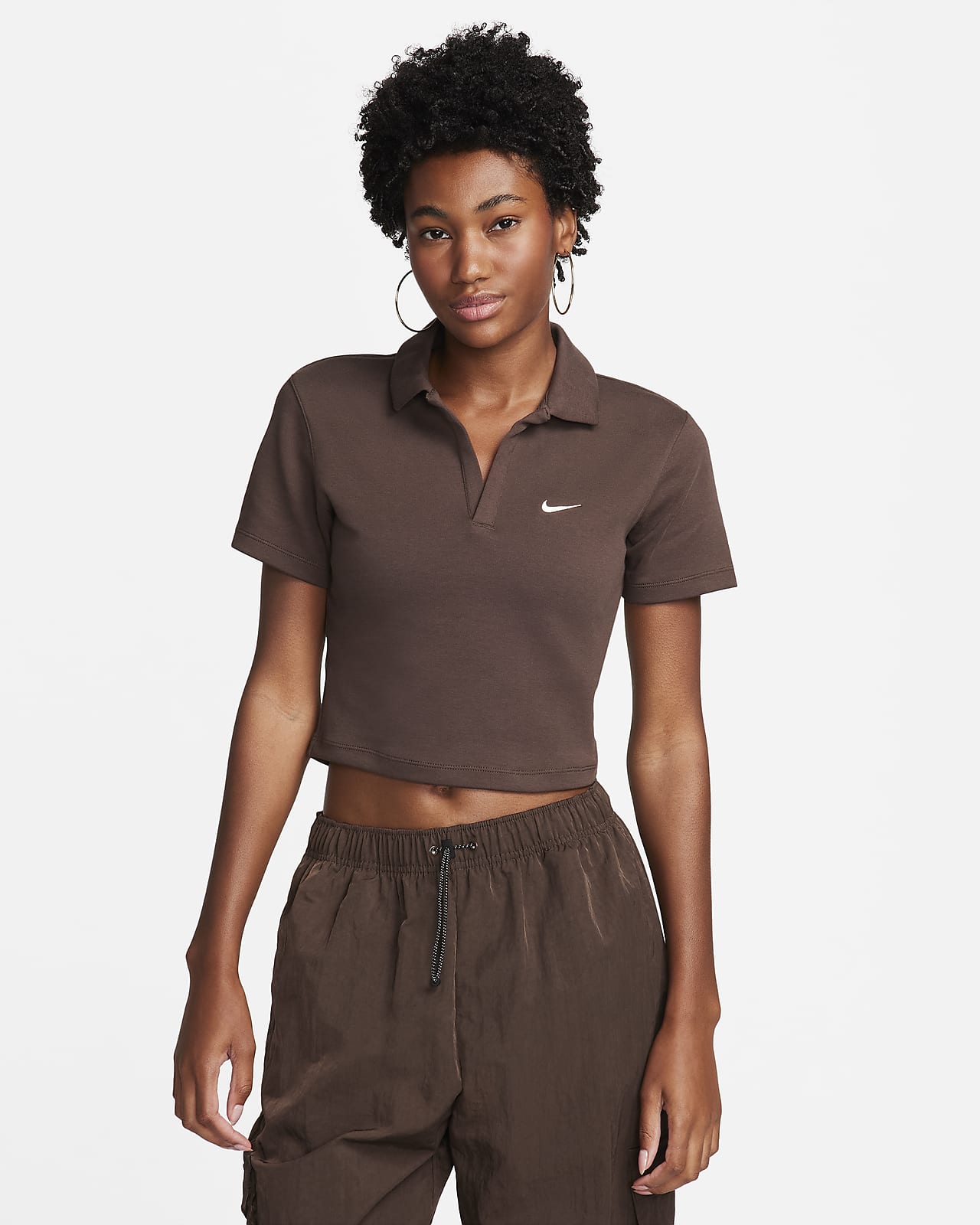 Nike Sportswear Essential Women's Short-Sleeve Polo Top.