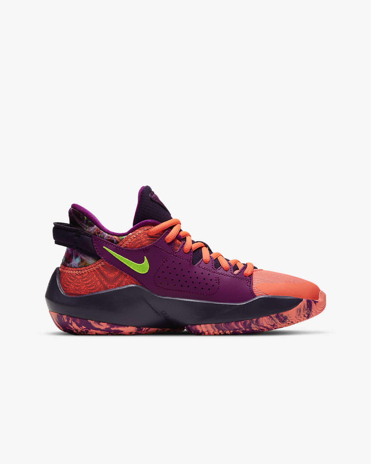 kids pink basketball shoes