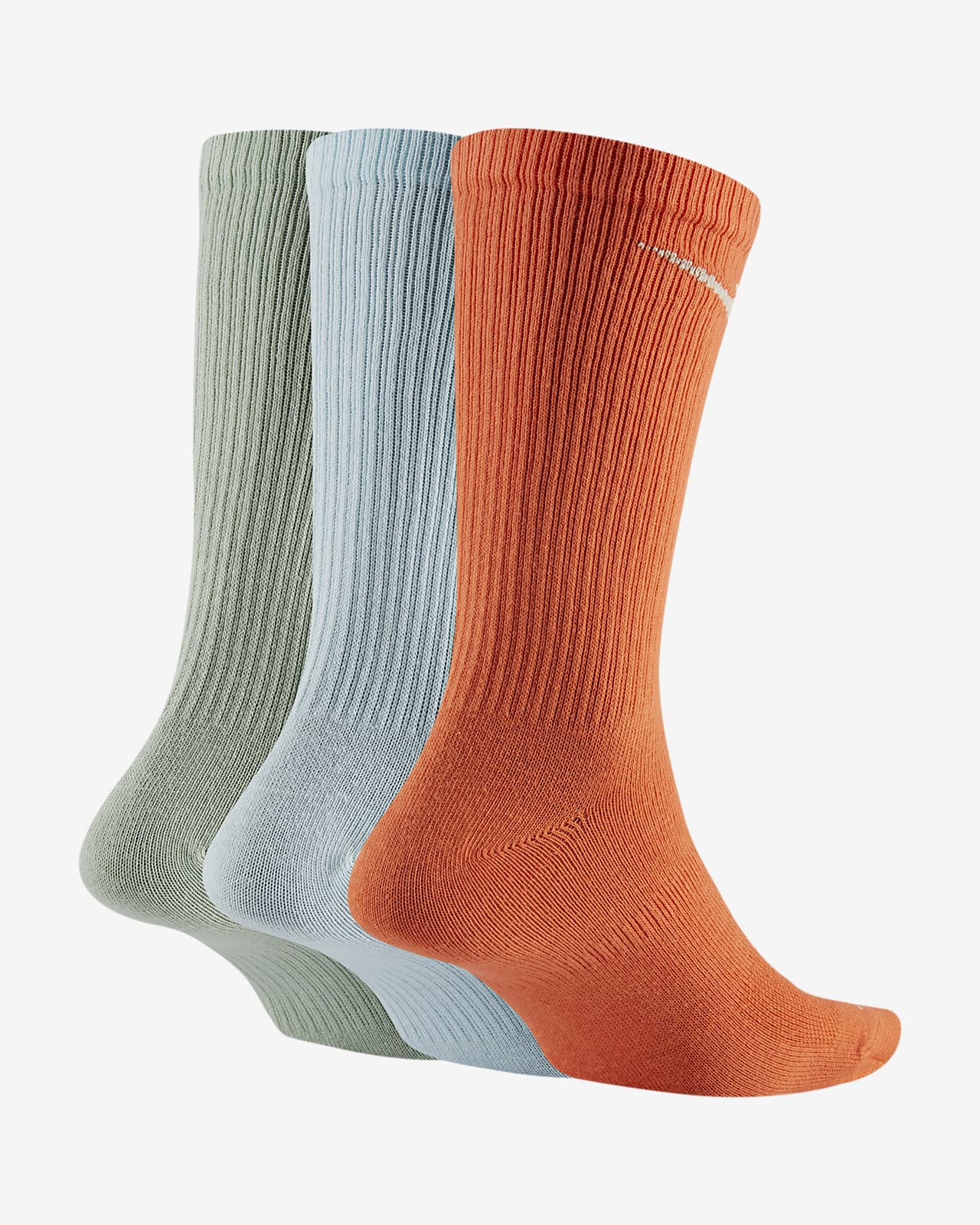 orange nike crew socks