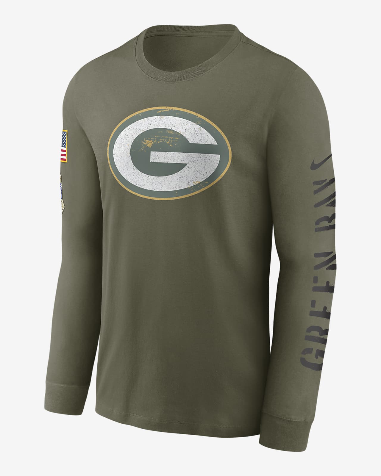 Nike Salute to Service Logo (NFL Green Bay Packers) Men's Long-Sleeve T- Shirt. Nike.com