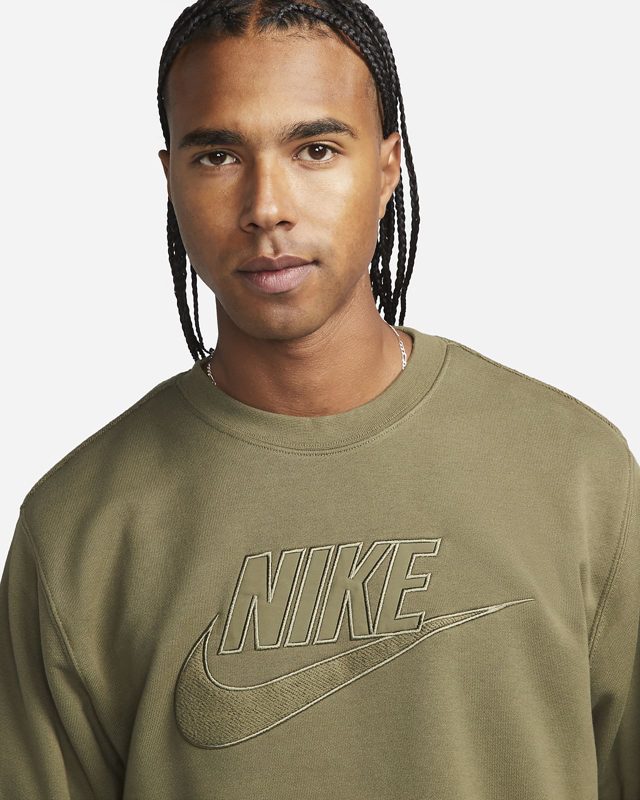 Nike Club Fleece+ Men's French Terry Crew. Nike FI