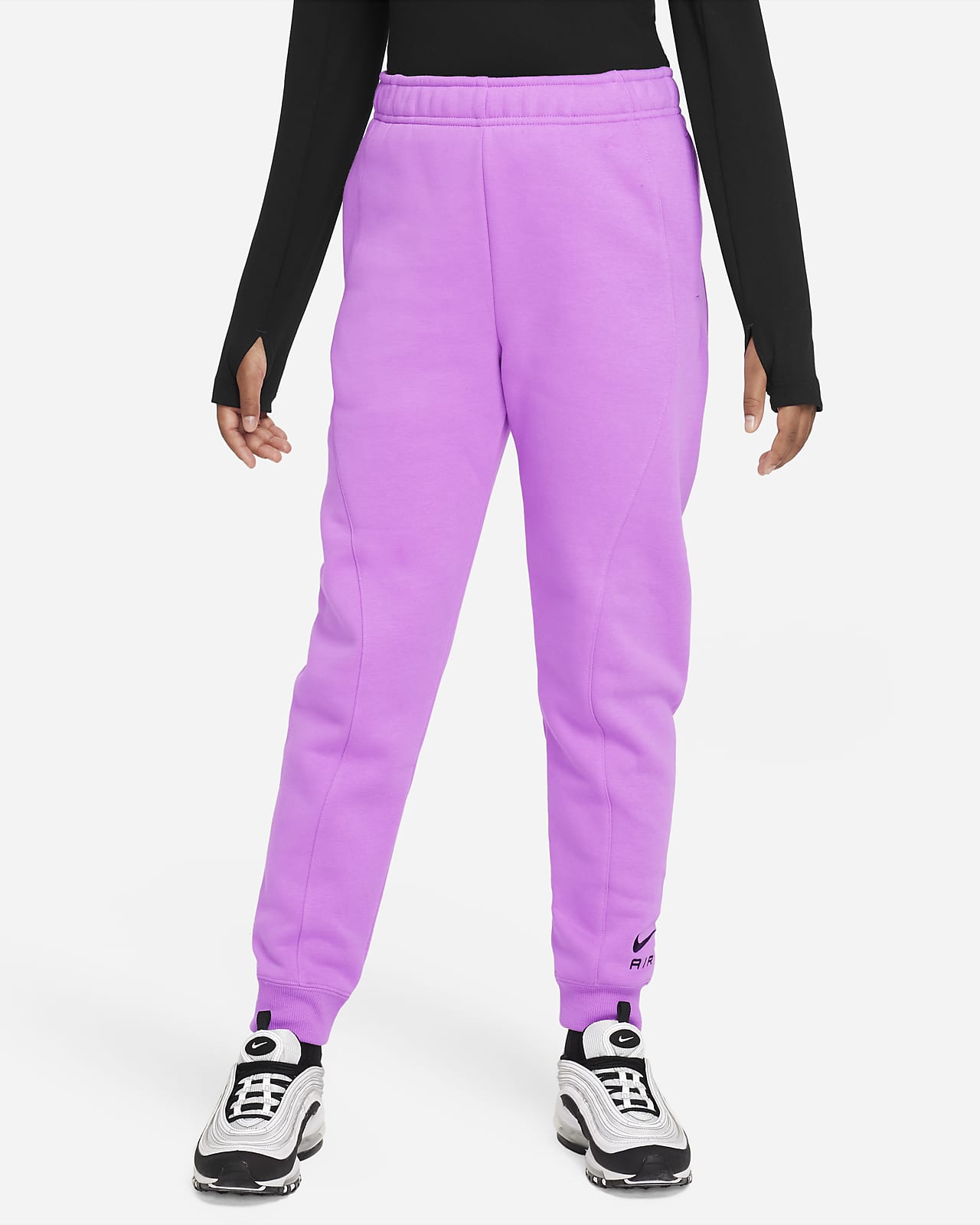 Nike Air Older Kids Girls French Terry Trousers Nike IN