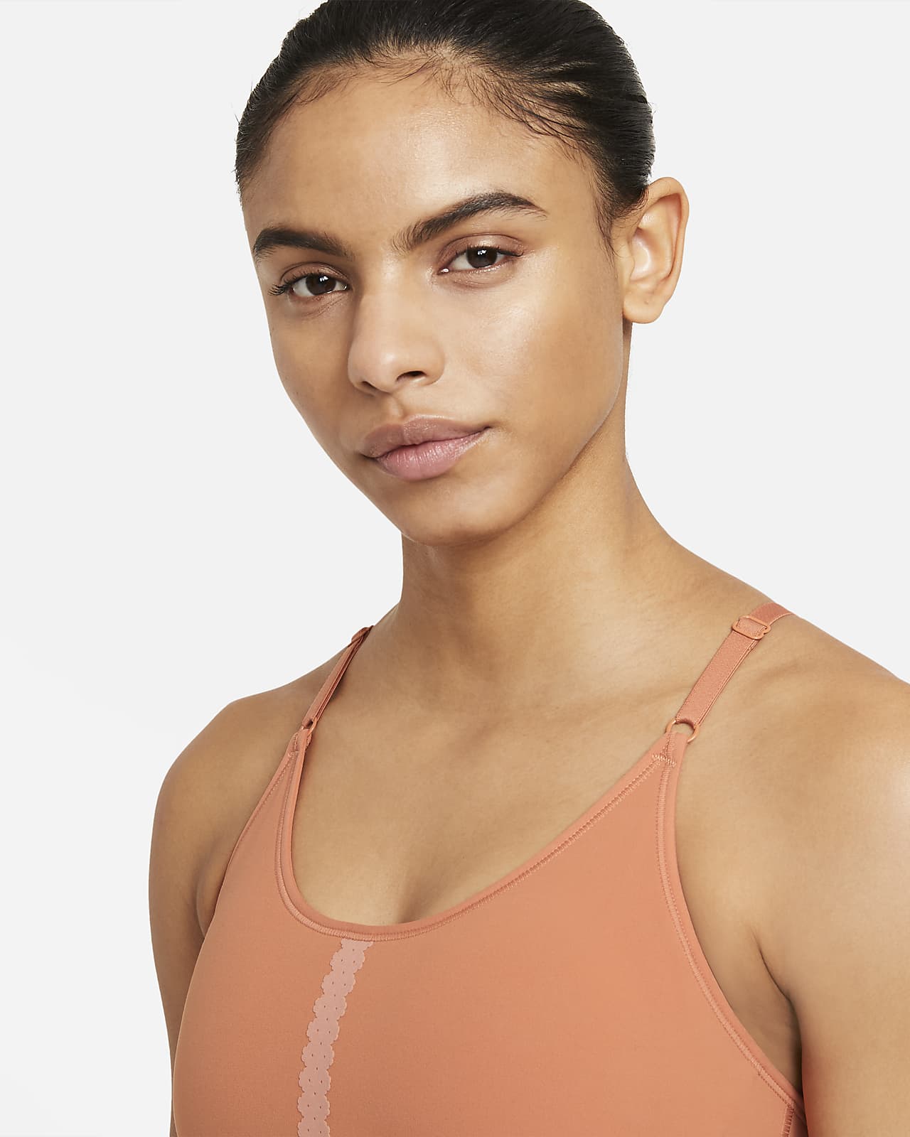 Nike Yoga Indy Women's LightSupport Padded Eyelet Sports Bra. Nike BG