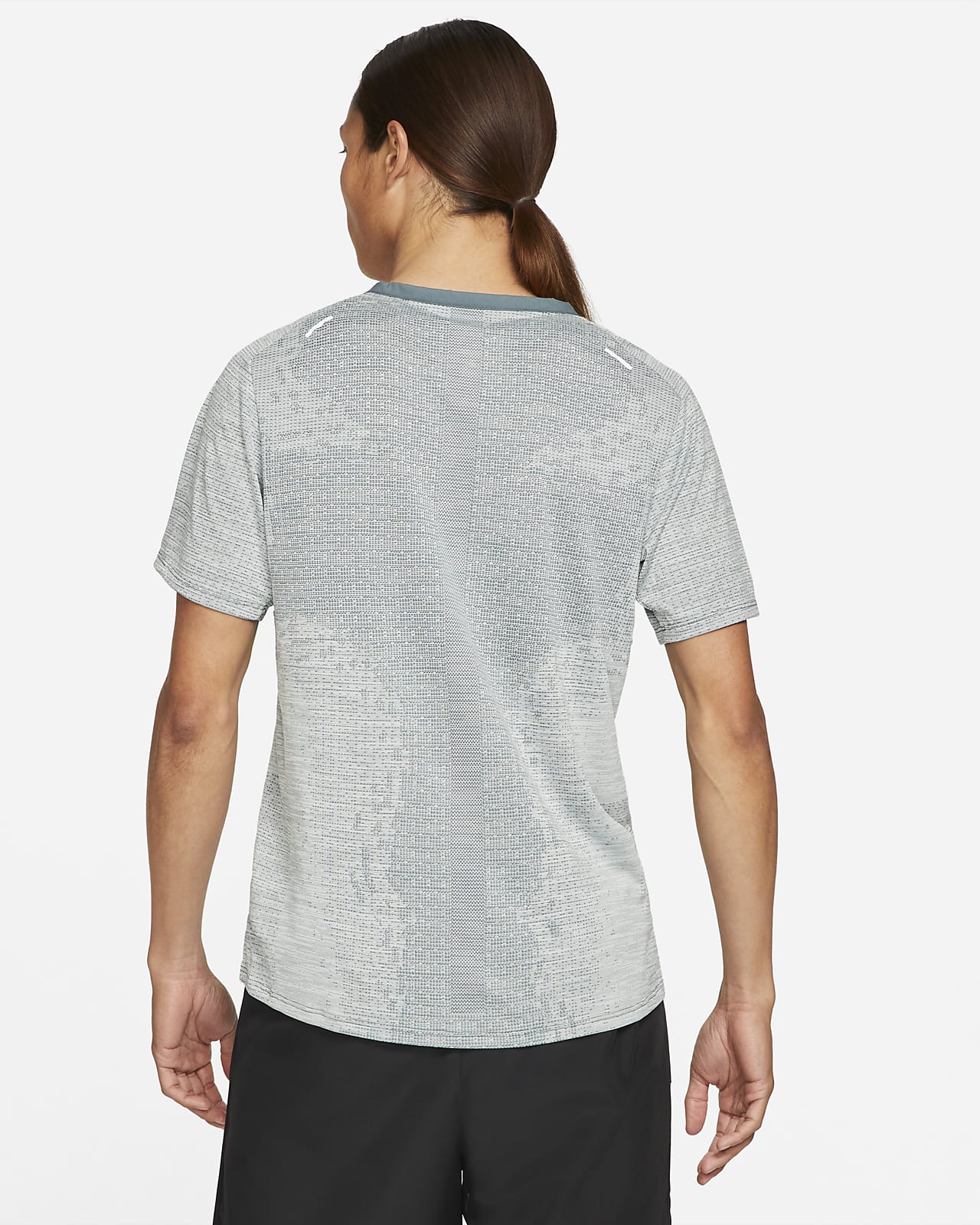 nike grey running top