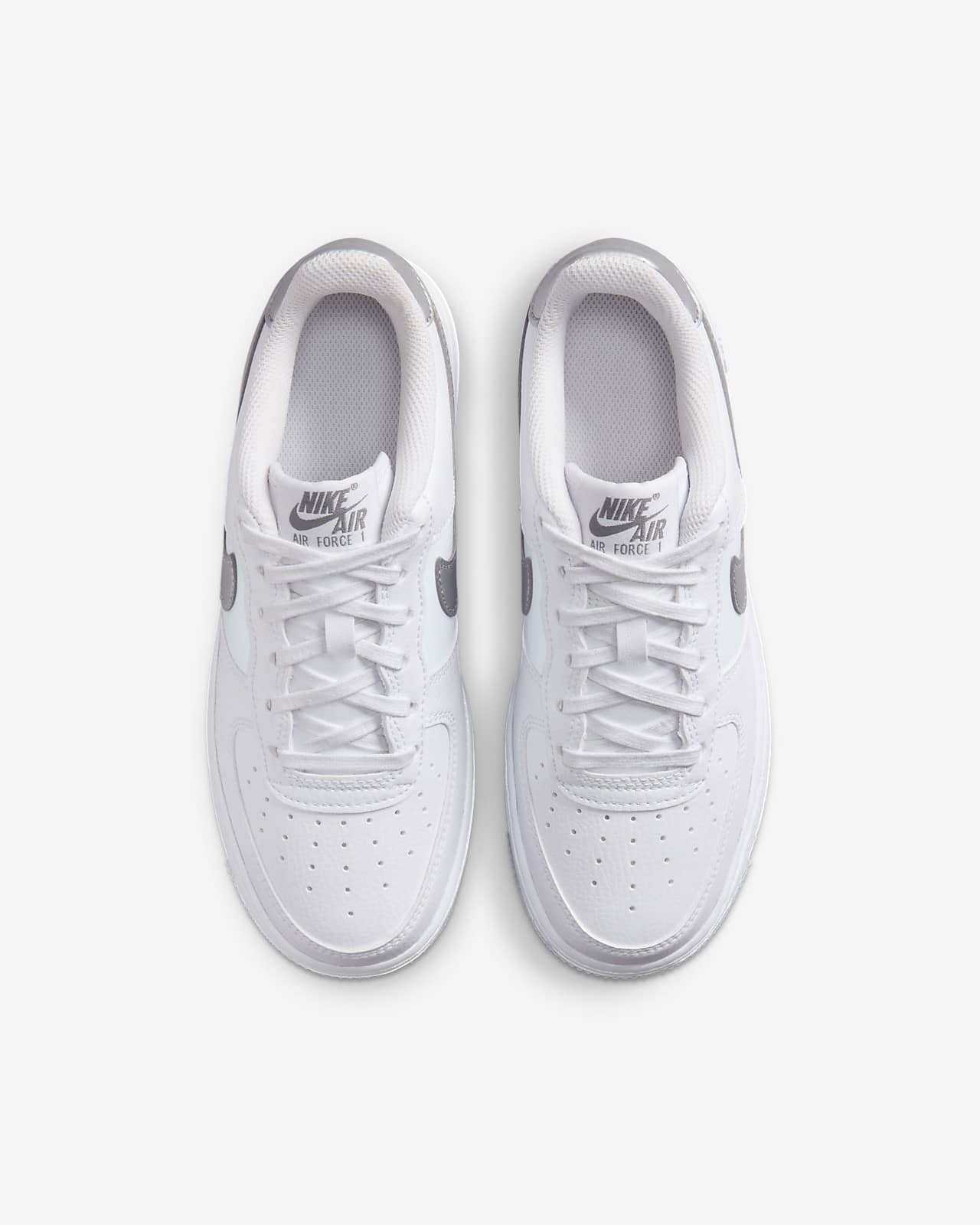 Air force 1 on sale big kids' shoe white/white/white