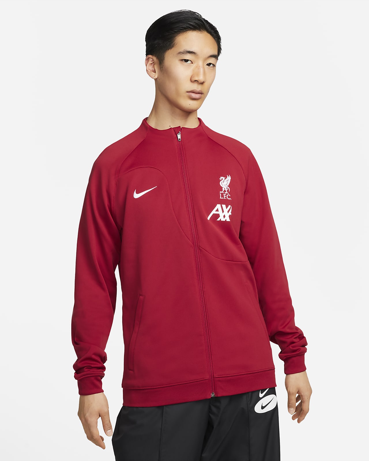 เสื้อแจ็คเก็ตฟุตบอลผู้ชาย Nike Liverpool FC Academy Pro