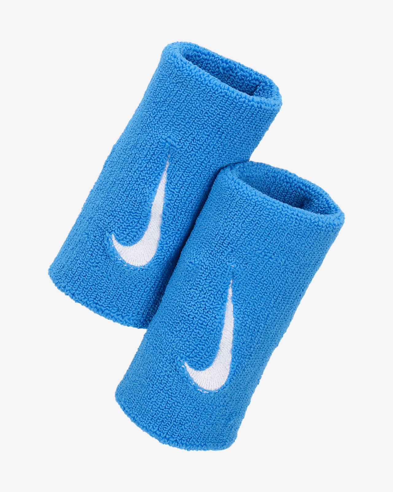 Opaski tenisowe na nadgarstek o podwójnej szerokości NikeCourt Premier