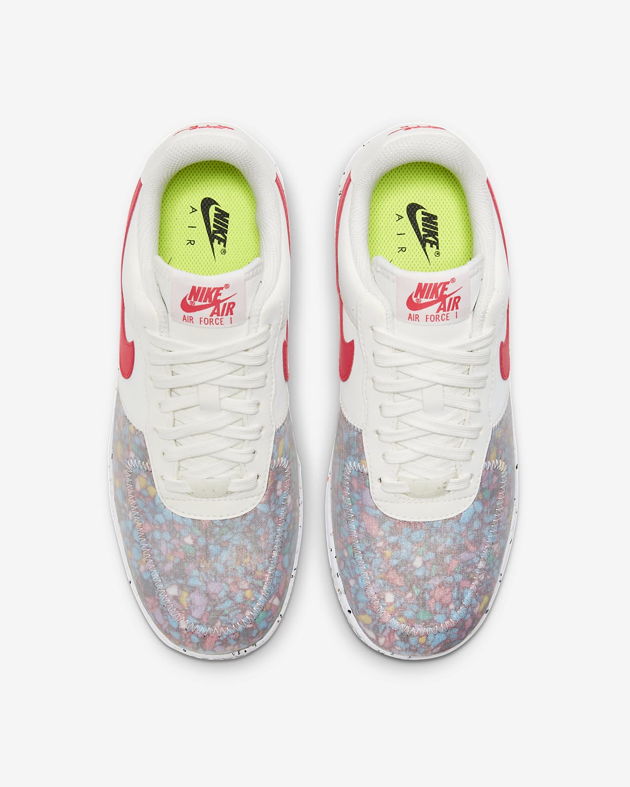 nike air force 1 white and red womens