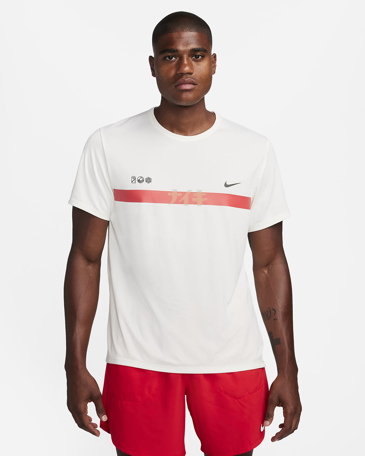 nike dry miler short sleeve