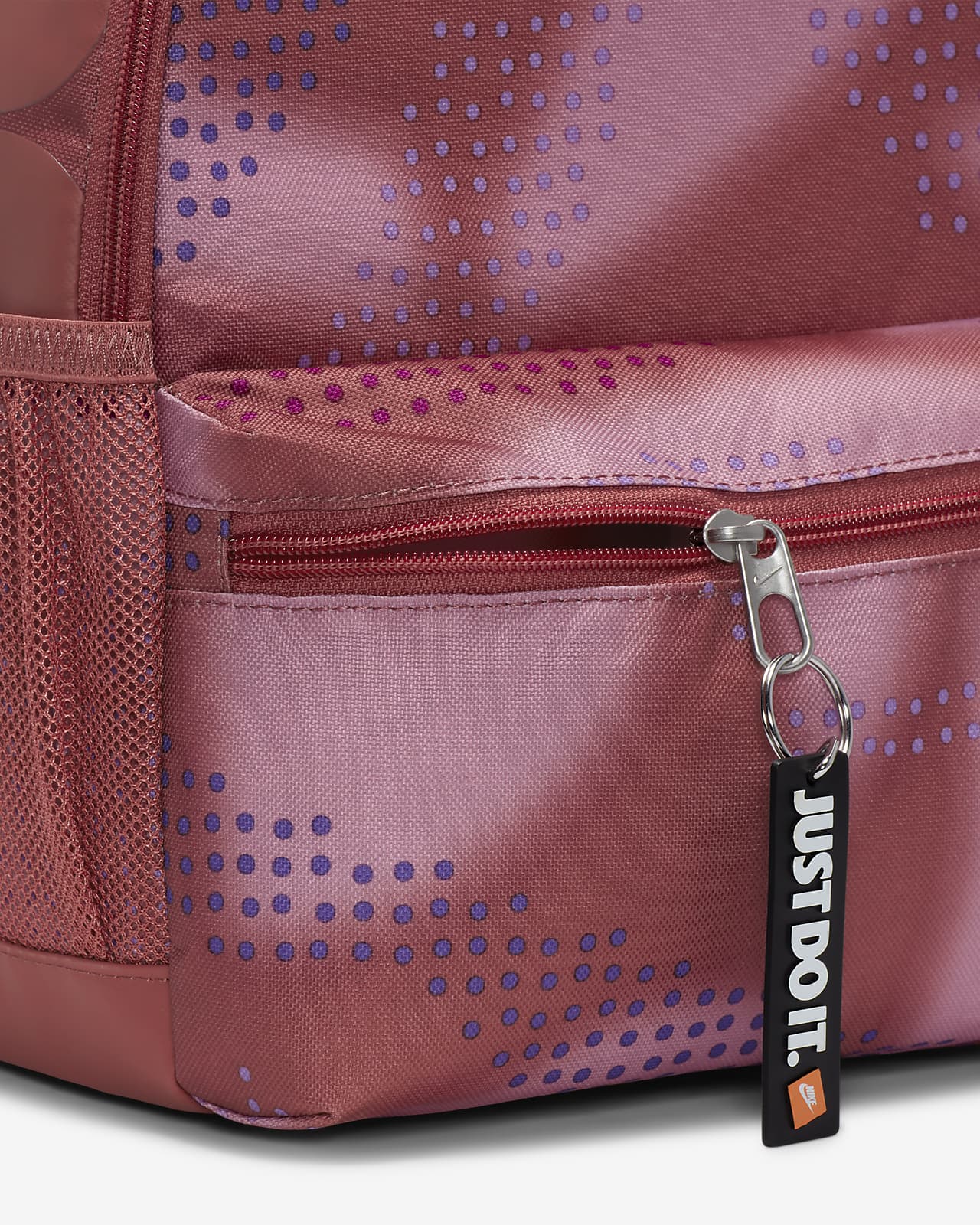 Brown Status Icons Mini Backpack Keychain