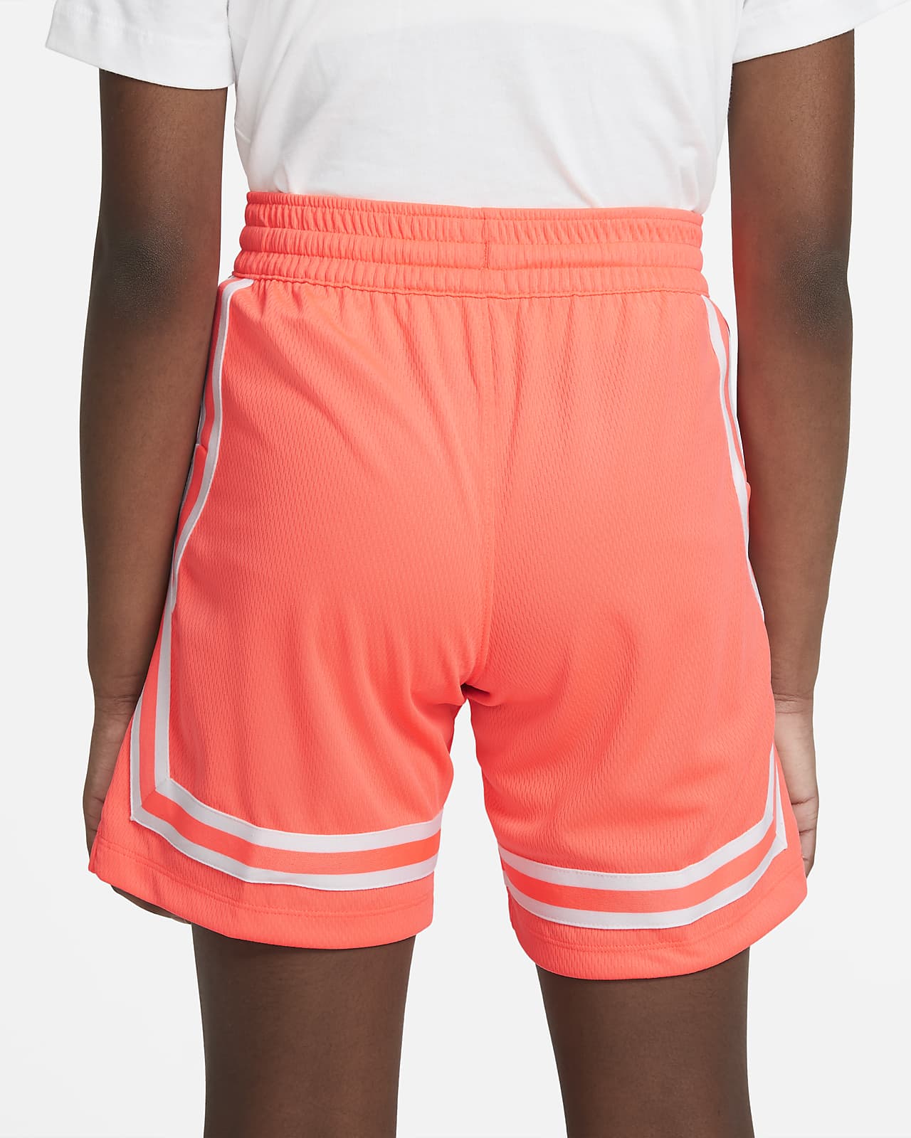 girls red nike shorts