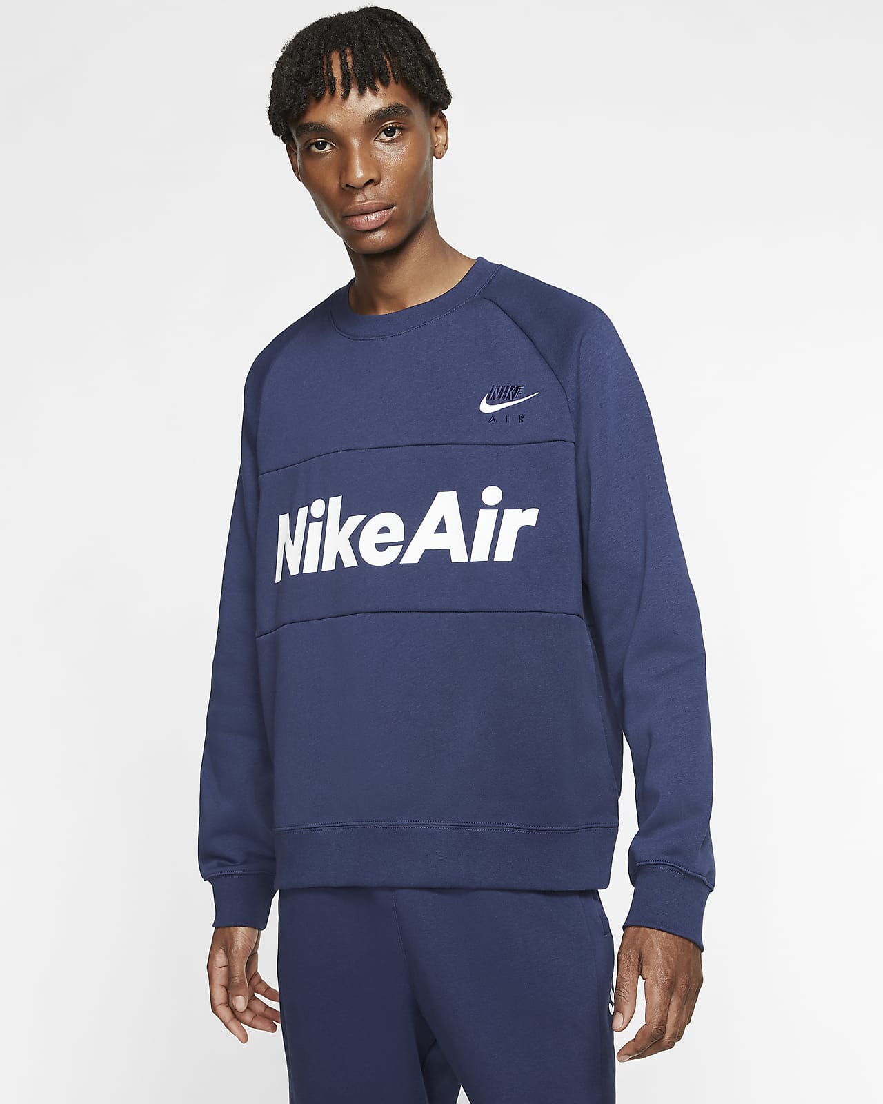 Nike Air Fleece-Rundhalsshirt für 