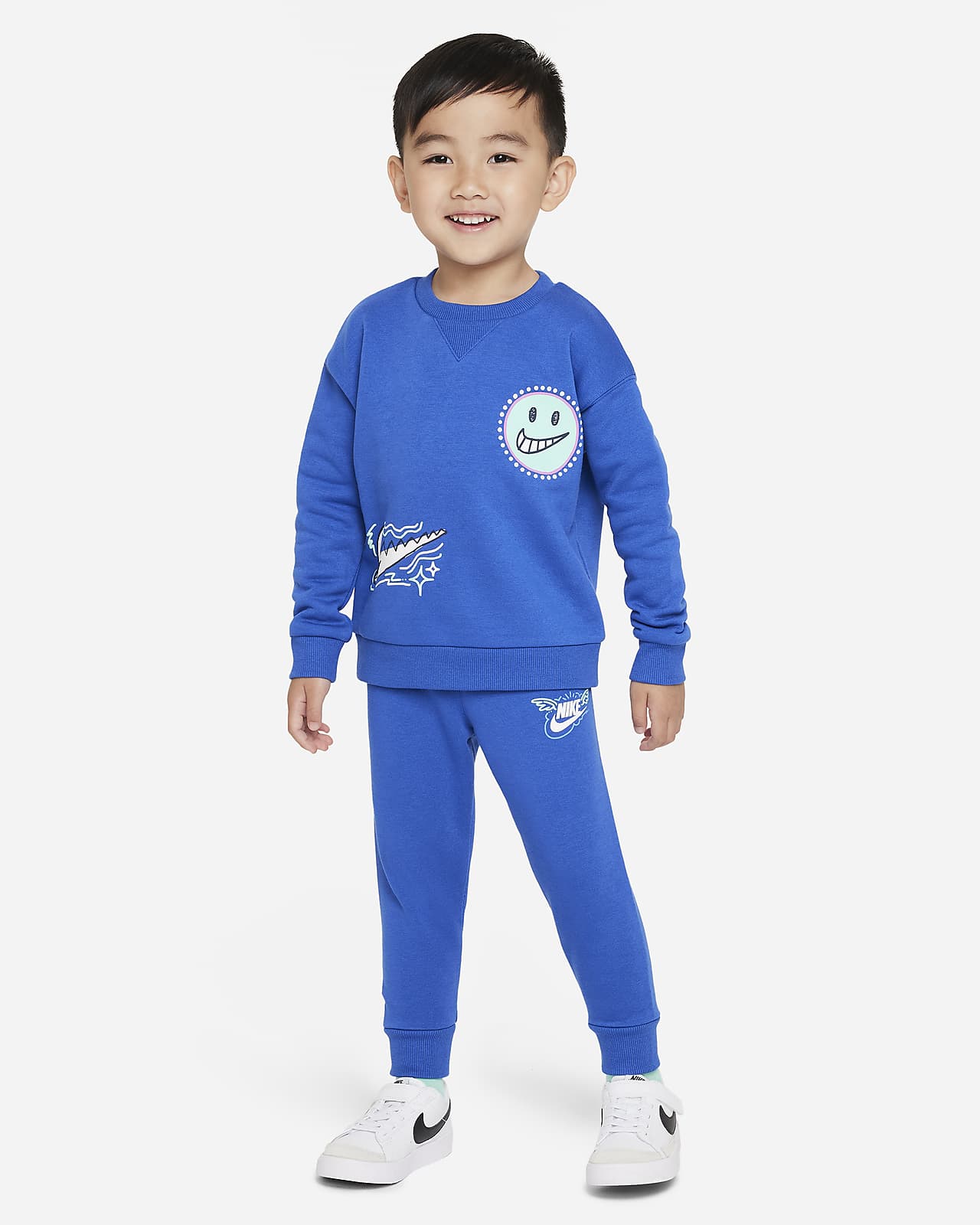 Nike Sportswear "Art of Play" Fleece Crew Set Toddler 2-Piece Set