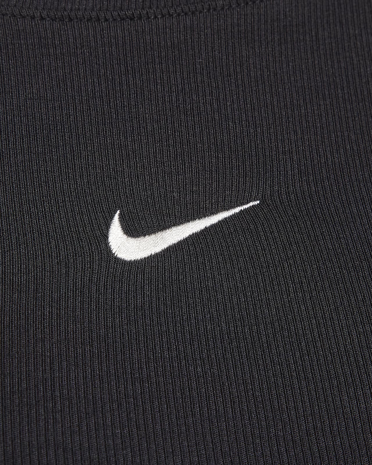 Nike Sportswear Essential Women's Ribbed Long-Sleeve Mod Crop Top.
