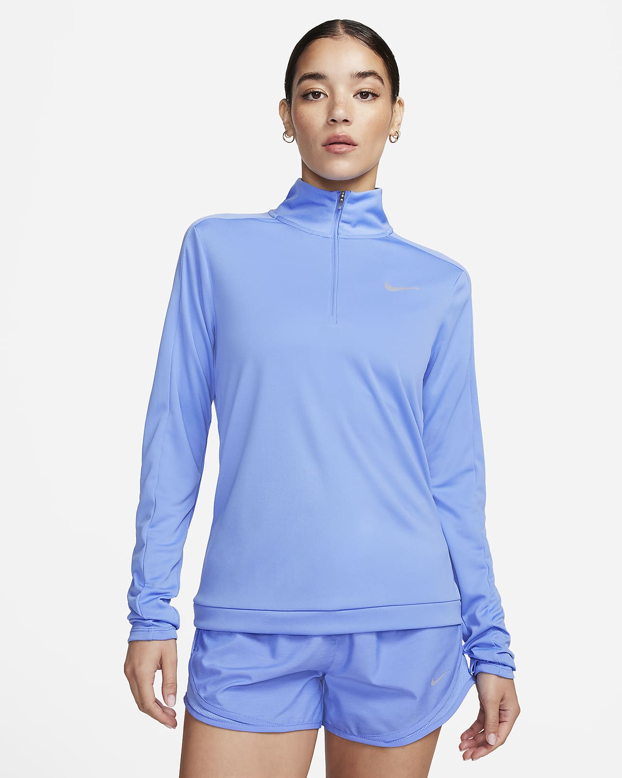 Nike Dri-FIT Pacer Damen-Pullover mit Viertelreißverschluss