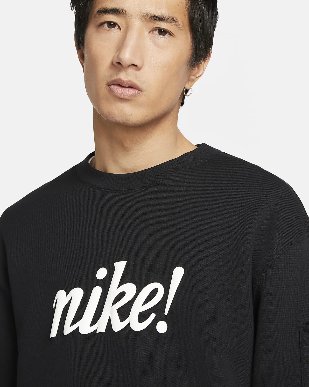 men's french terry crew nike sportswear