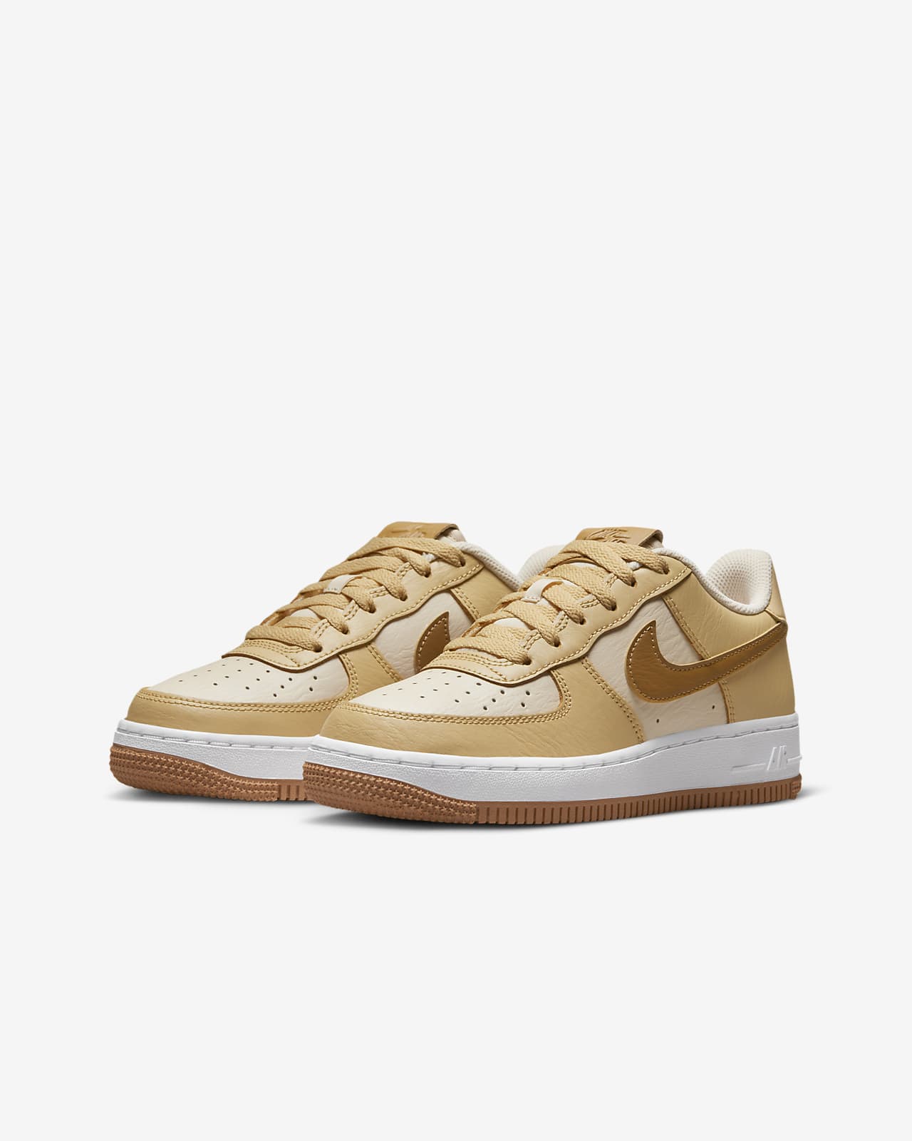 Nike Air Force 1 LV8 EMB GS RIGHT FOOT DISCOLORATION Kids US7Y DN4178-001