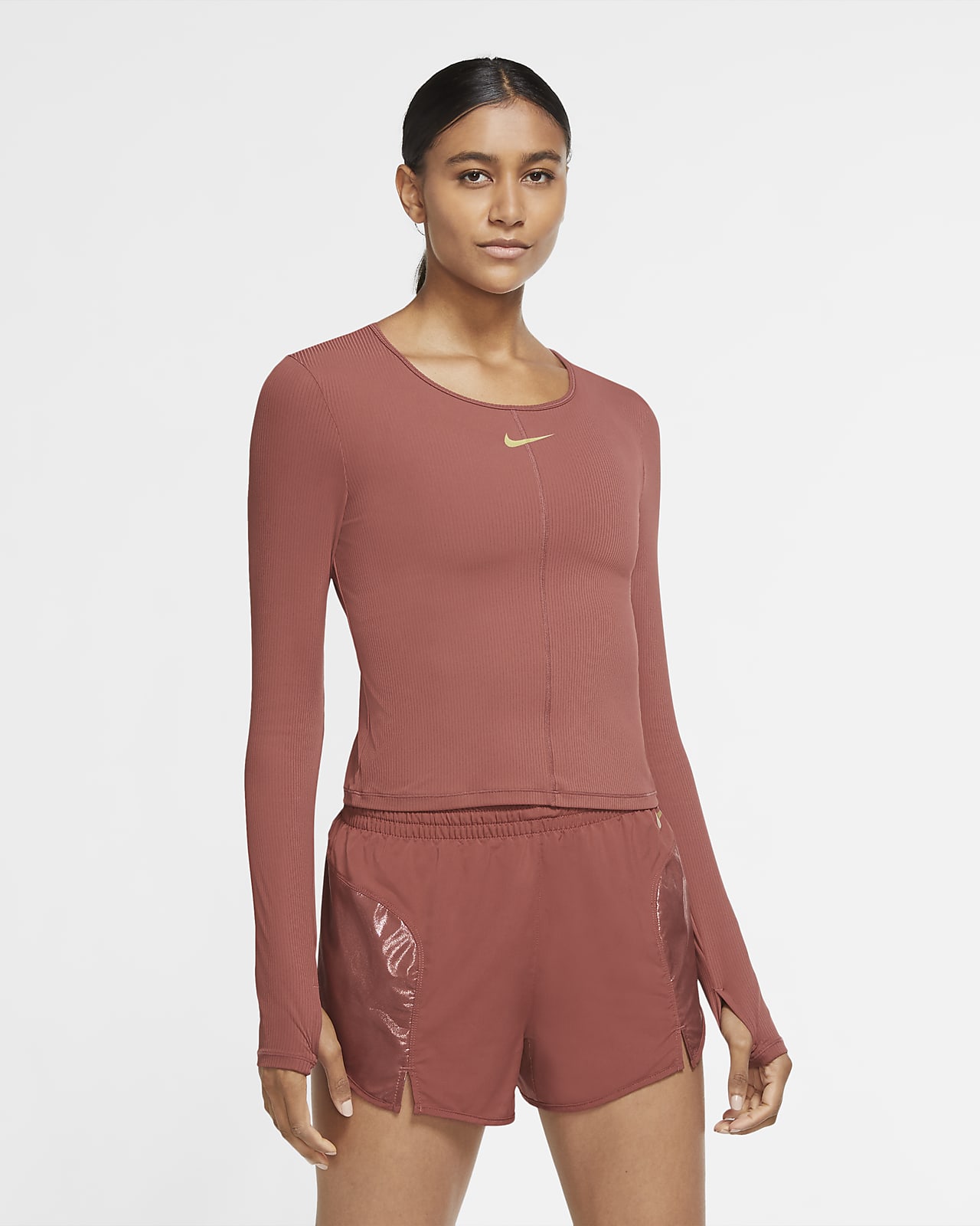 nike long sleeve running top womens