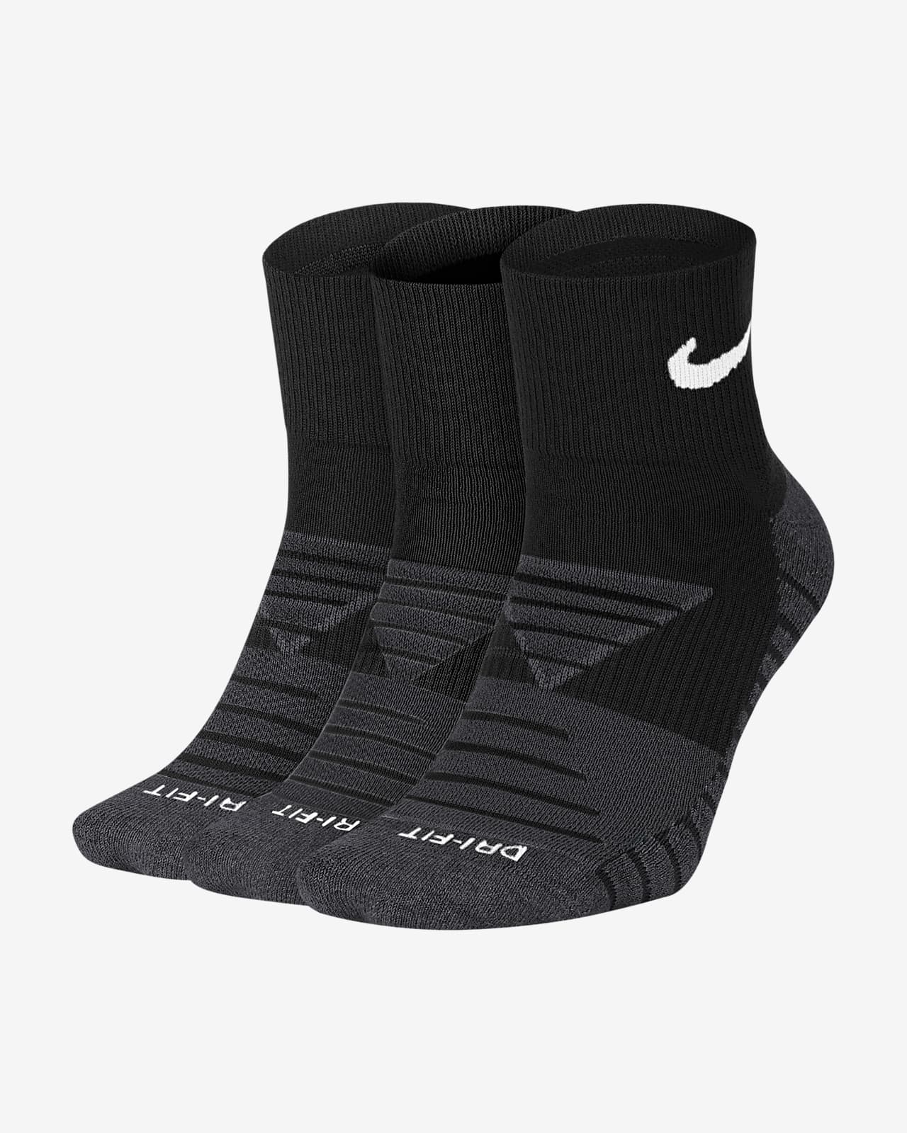 Nike Everyday Max Cushioned Calcetines de entrenamiento hasta el tobillo (3 pares)