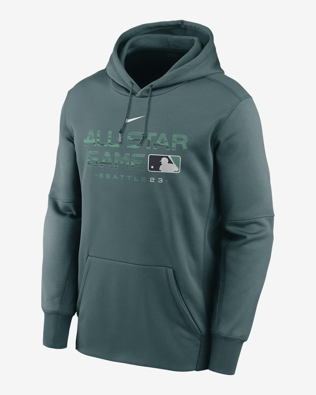 MLB Men's Nike Boston Red Sox Pullover Hoodie - Green/Grey