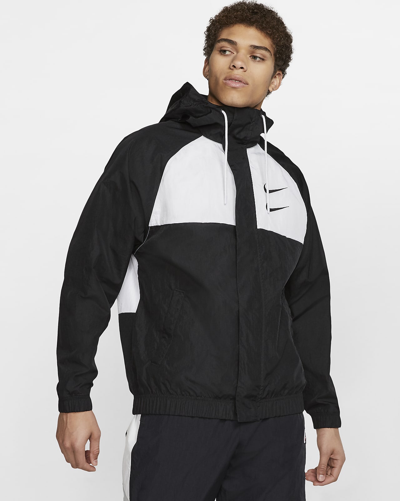 Nike Sportswear Swoosh Men's Woven Hooded Jacket. Nike CZ