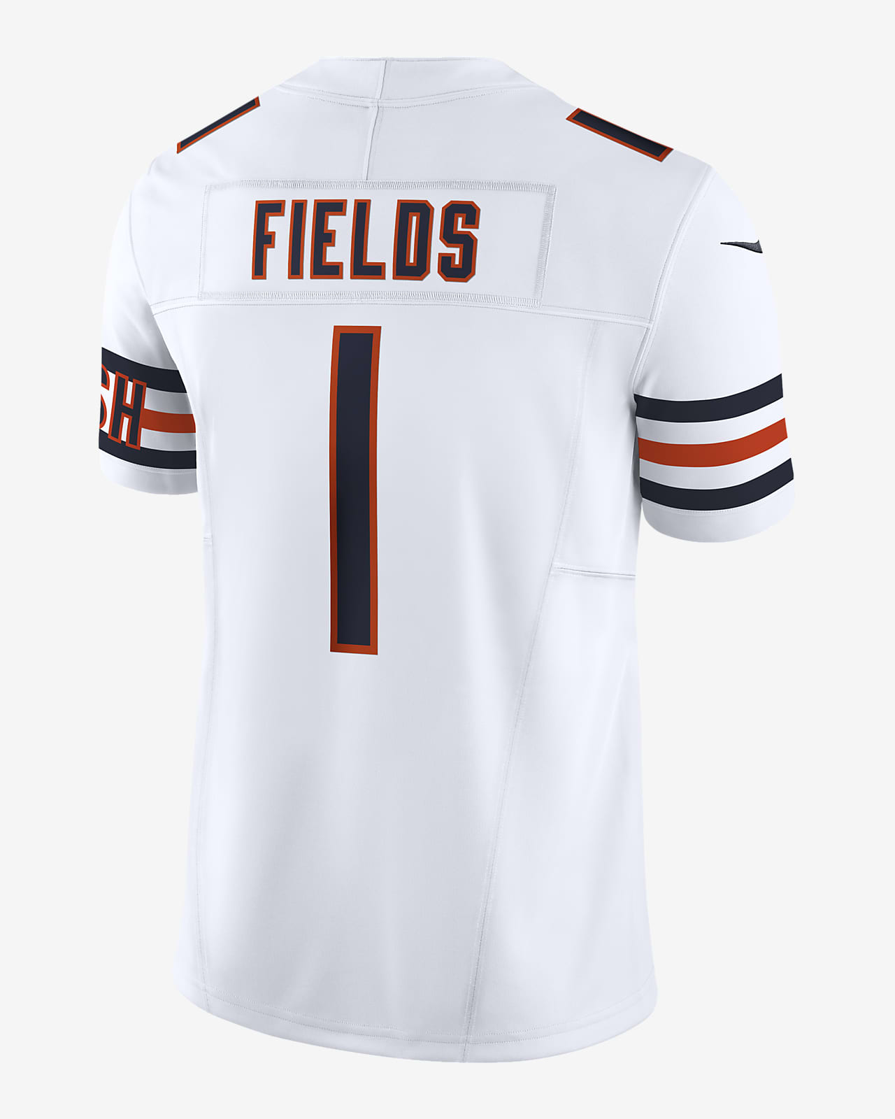 Men's Nike Justin Fields White Chicago Bears Vapor F.U.S.E. Limited Jersey Size: Small