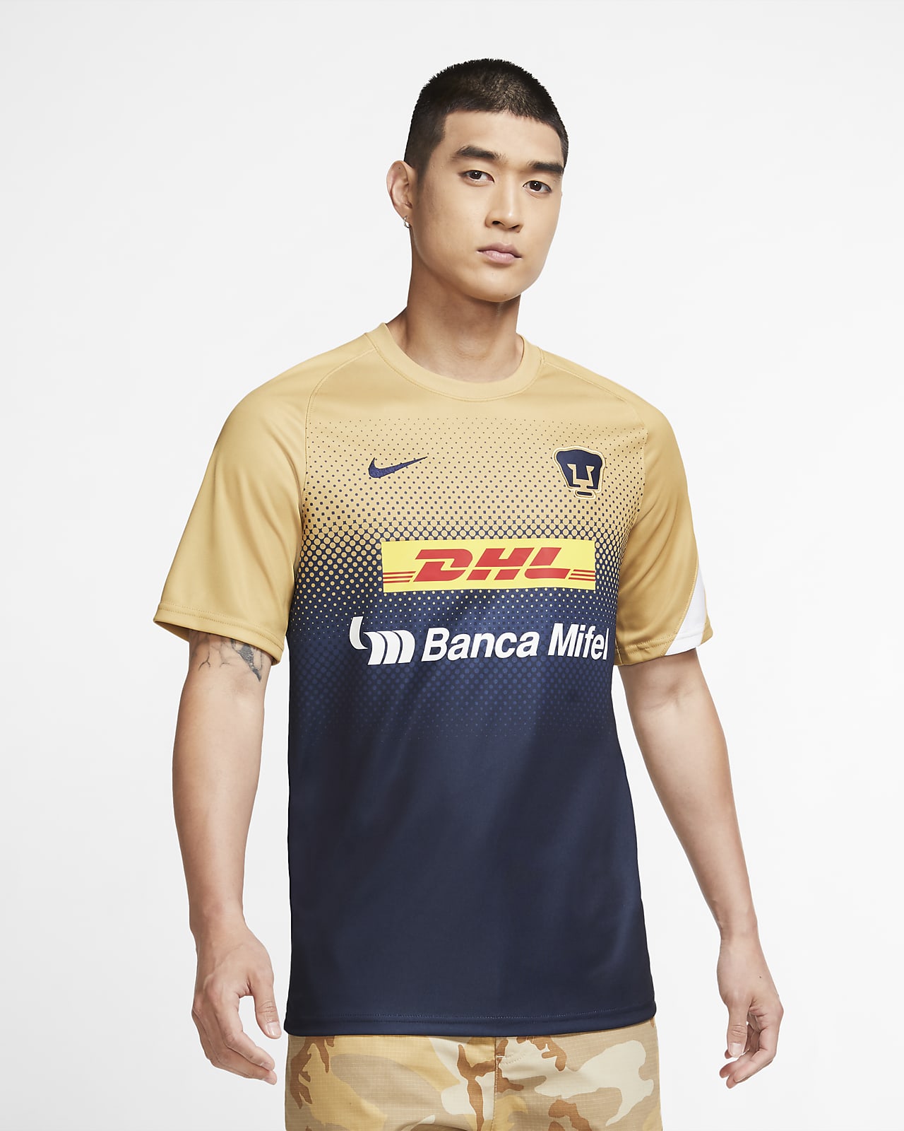 Camiseta de manga corta de fútbol para hombre de Pumas. Nike.com