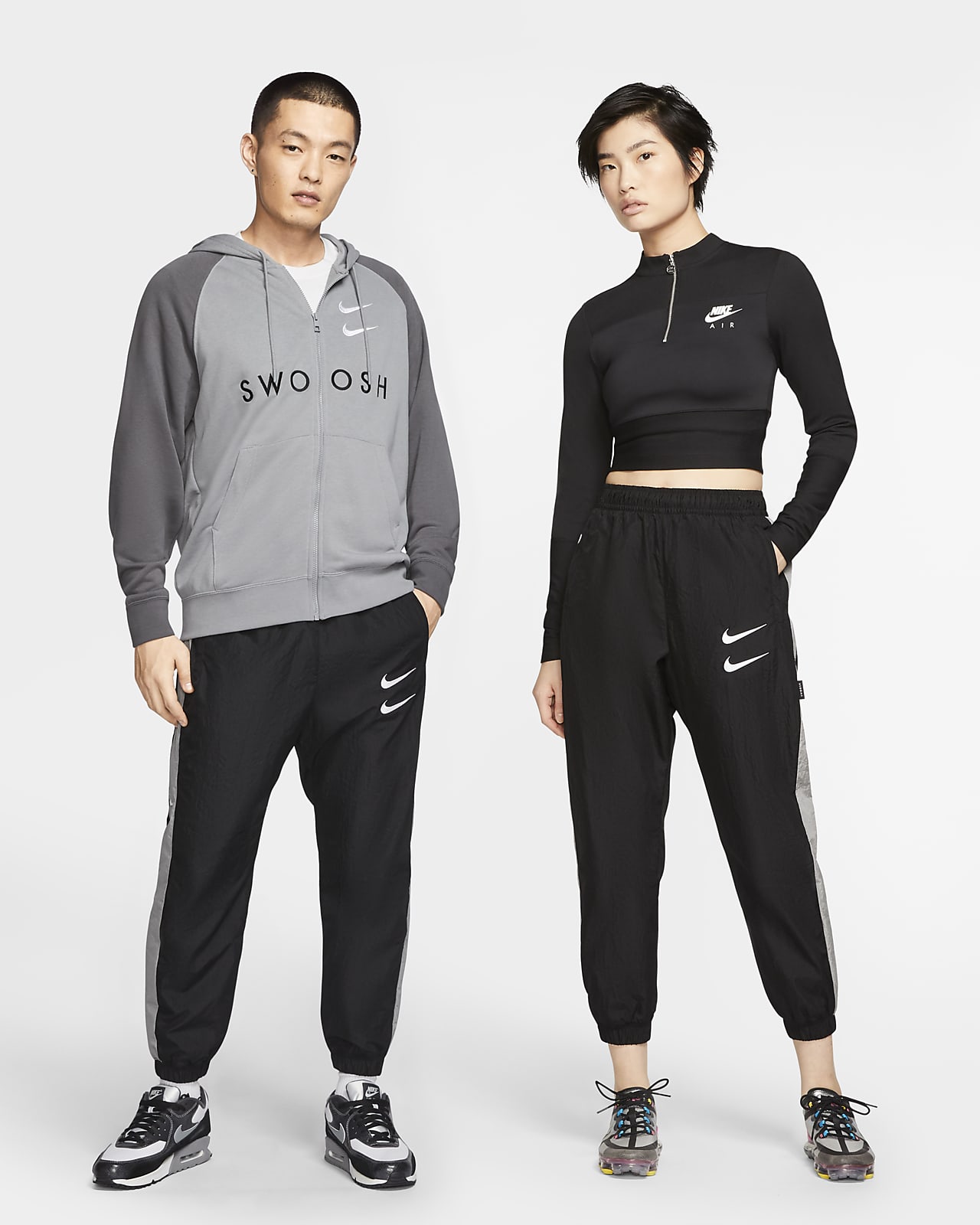 Nike Sportswear Swoosh 男款梭織長褲。Nike TW