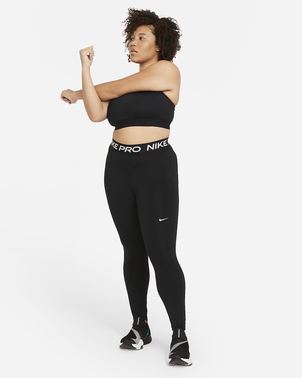 Nike Women's Just Do it Essential HR Full Length Legging In Plus