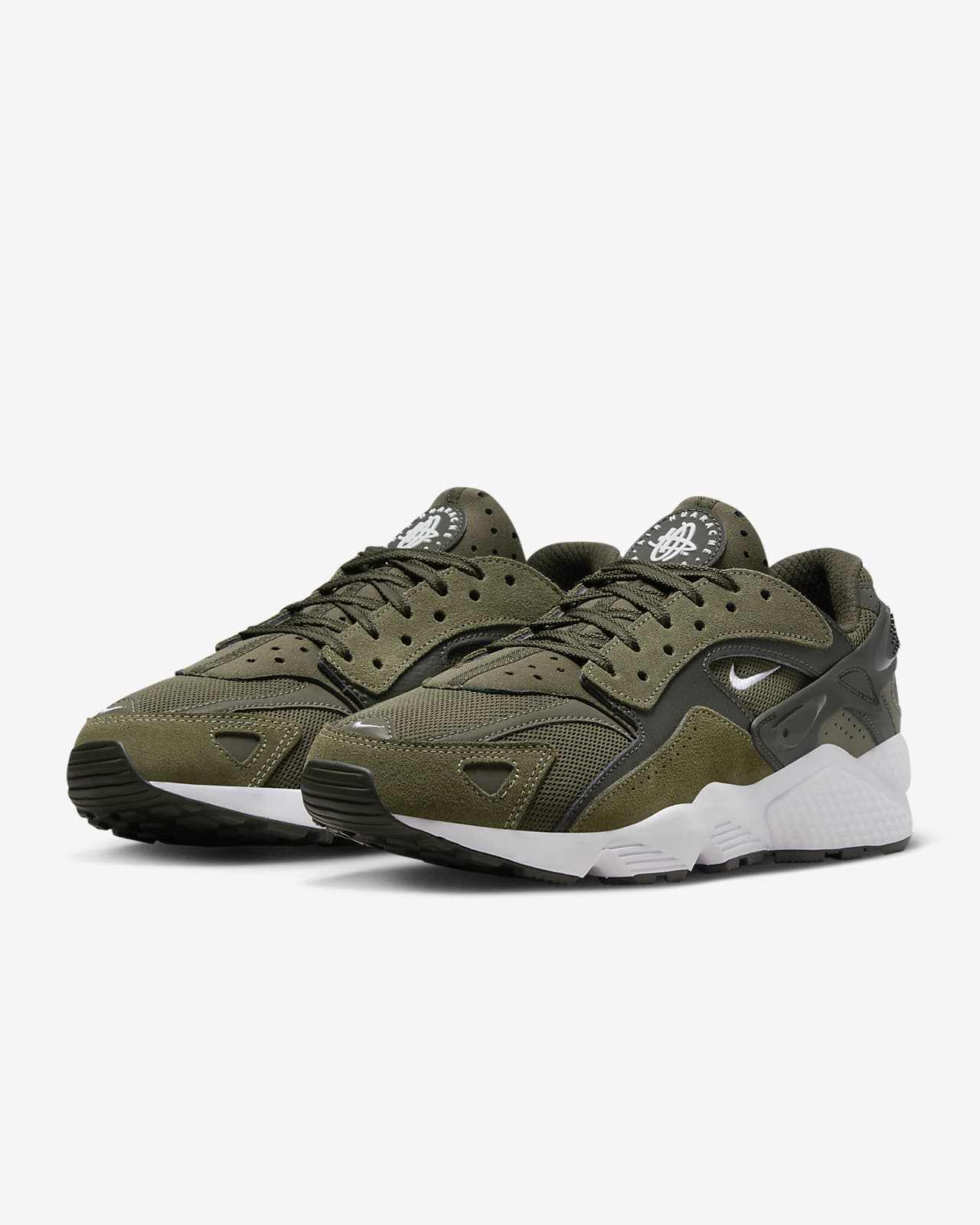 Army green hotsell huaraches nike