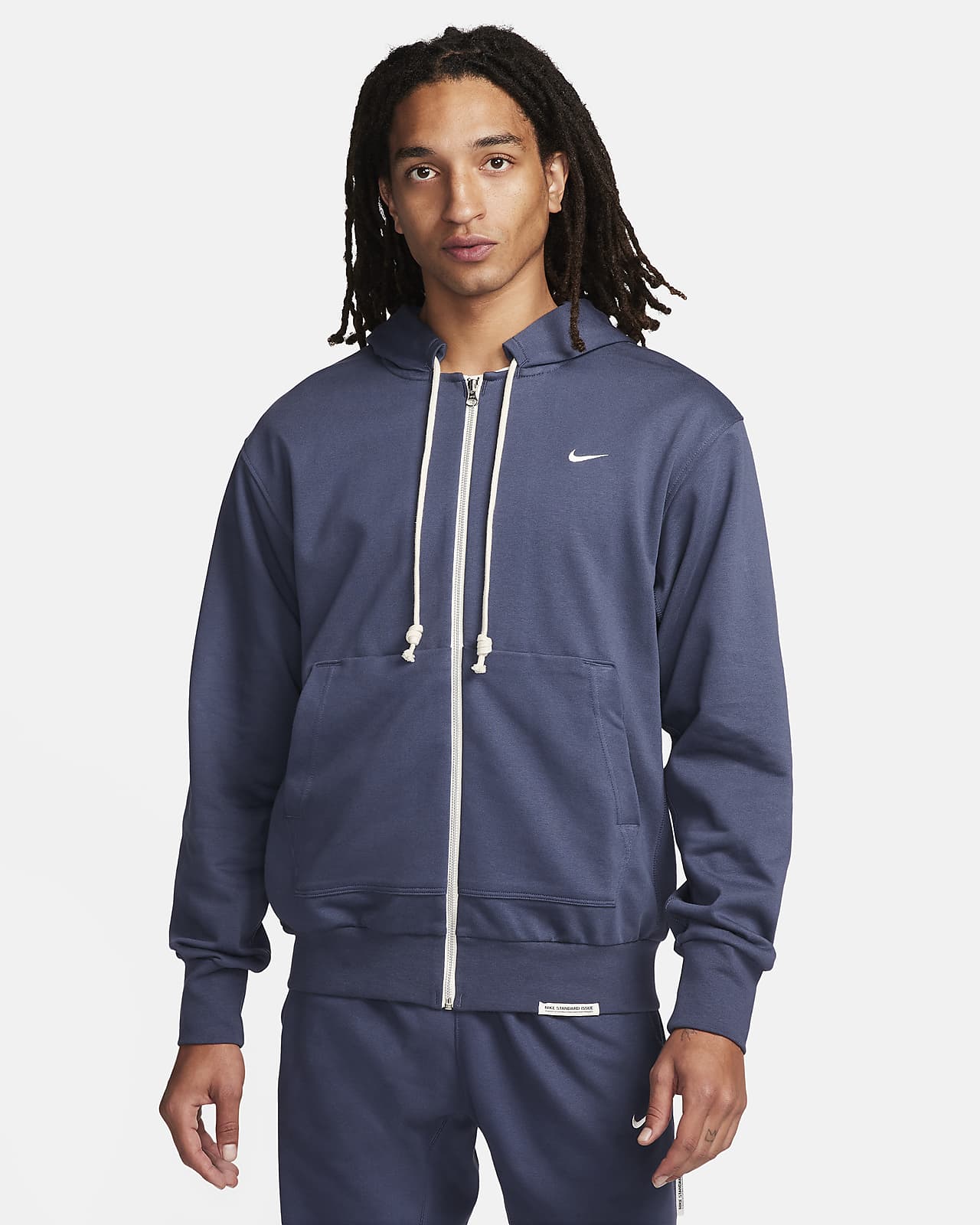 Nike Standard Issue Men's Dri-FIT Full-Zip Basketball Hoodie.
