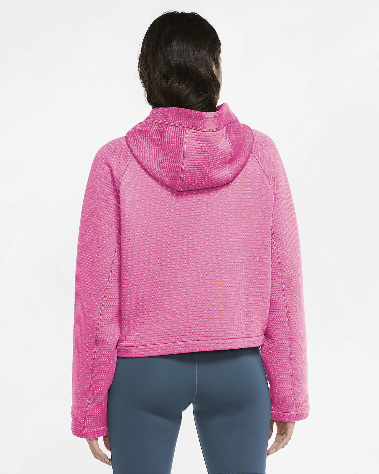 pink nike tech hoodie