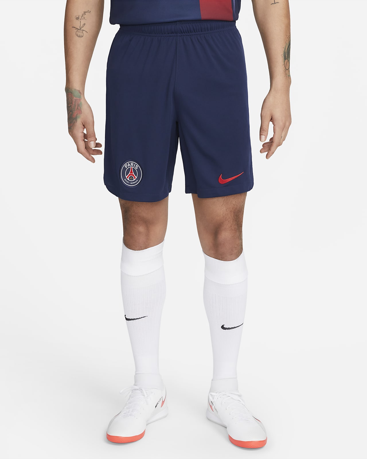 Paris Saint-Germain 2023/24 Stadium (hjemme-/bortedrakt) Nike Dri-FIT fotballshorts til herre