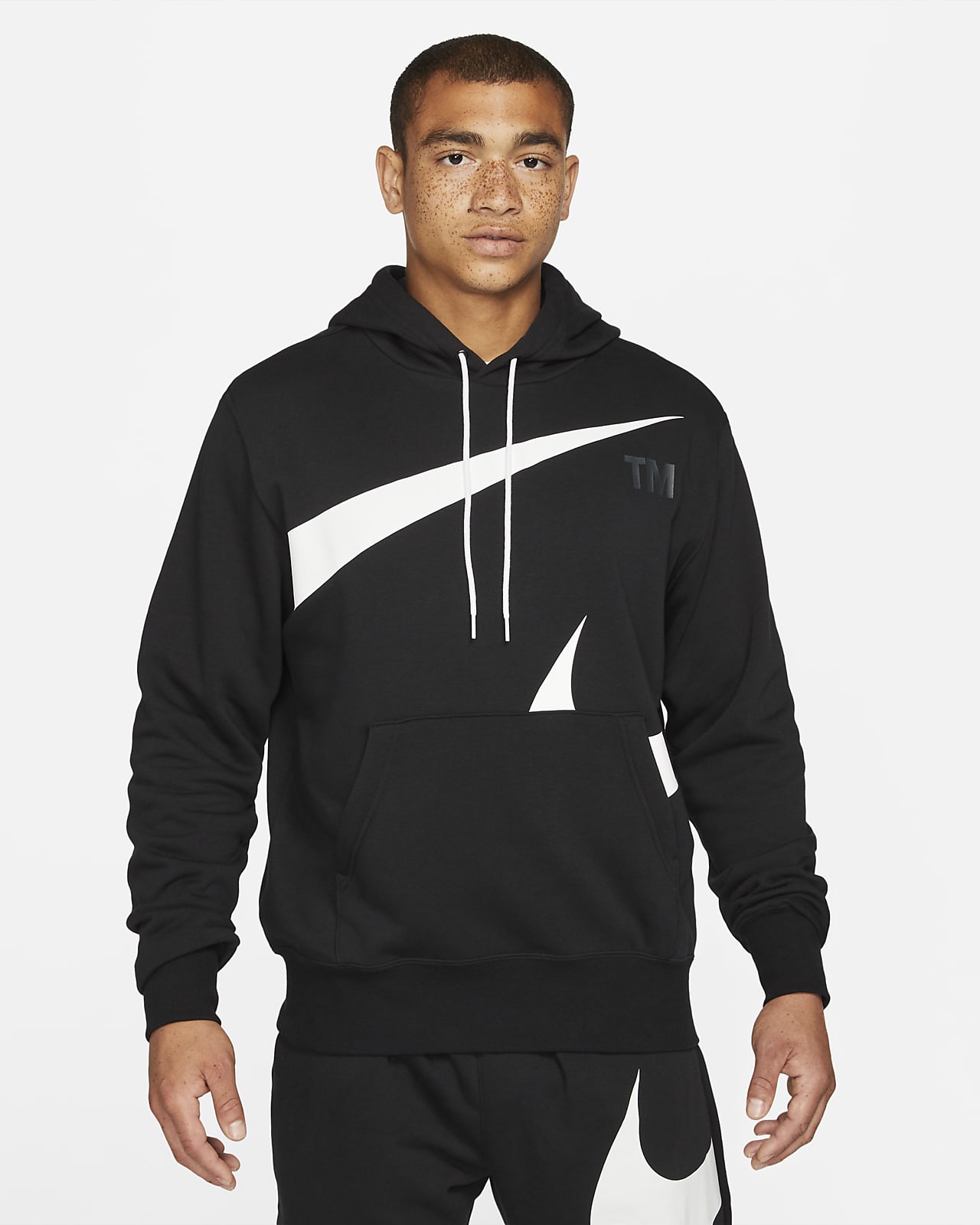 Nike Sportswear Swoosh Hoodie met deels geborstelde achterkant voor heren.  Nike NL
