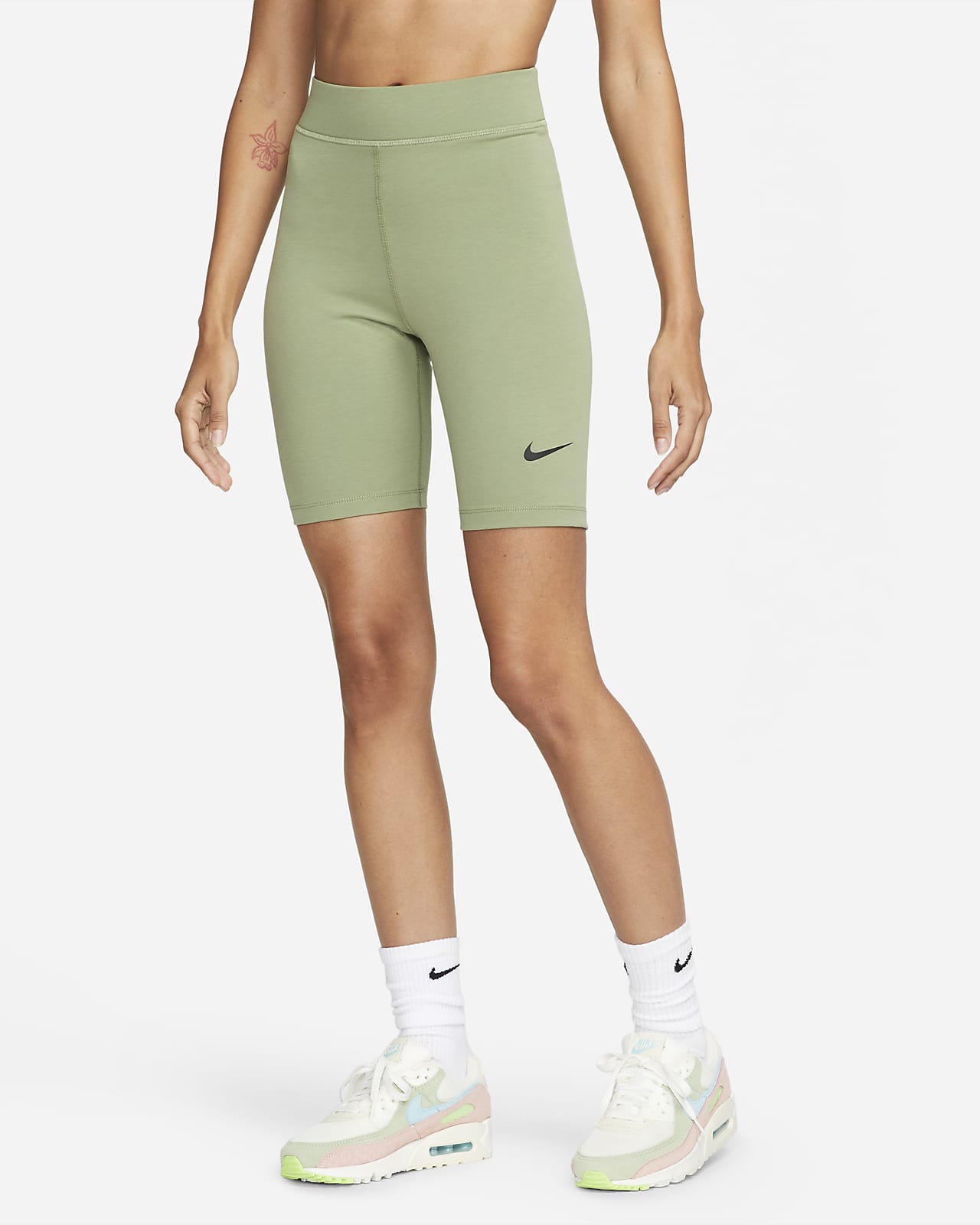 nike high rise bike shorts