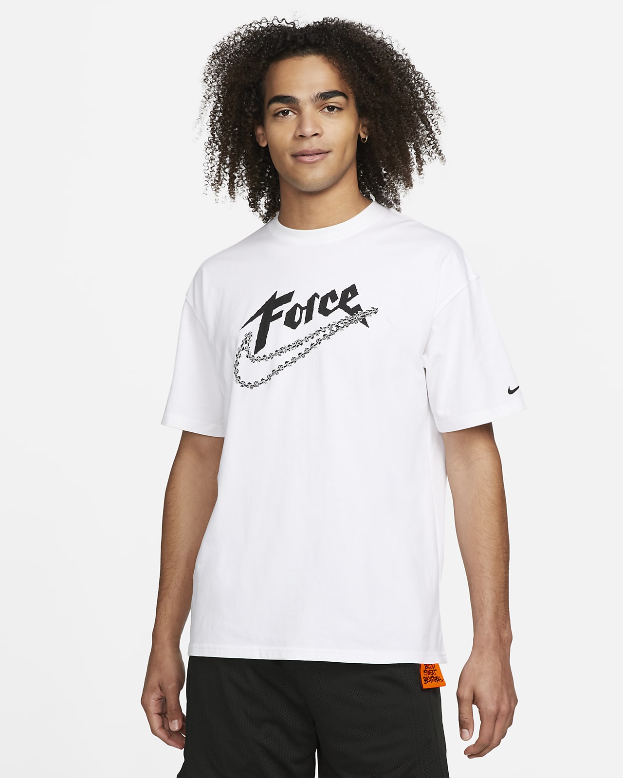 Nike Force Swoosh M90 T-shirt White | L