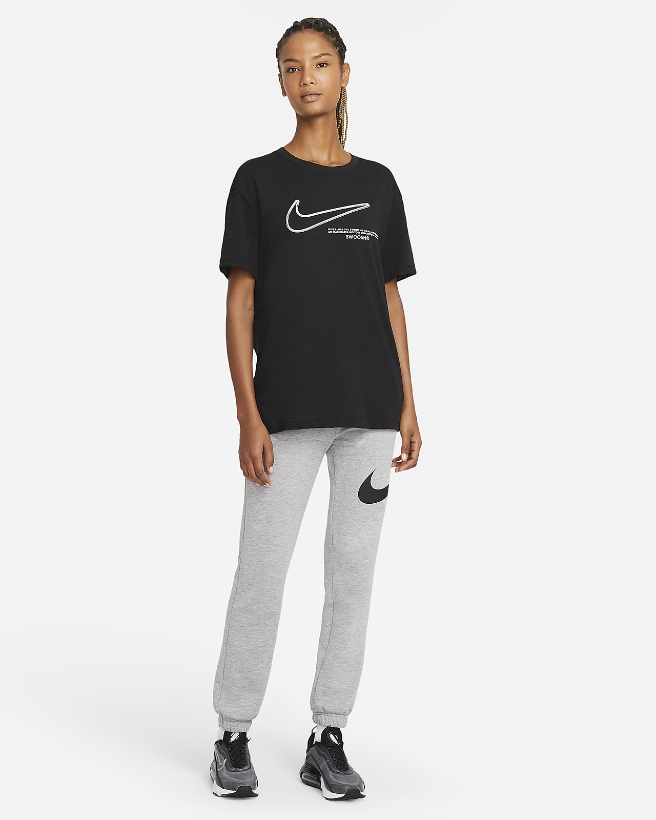 nike swoosh t shirt women's