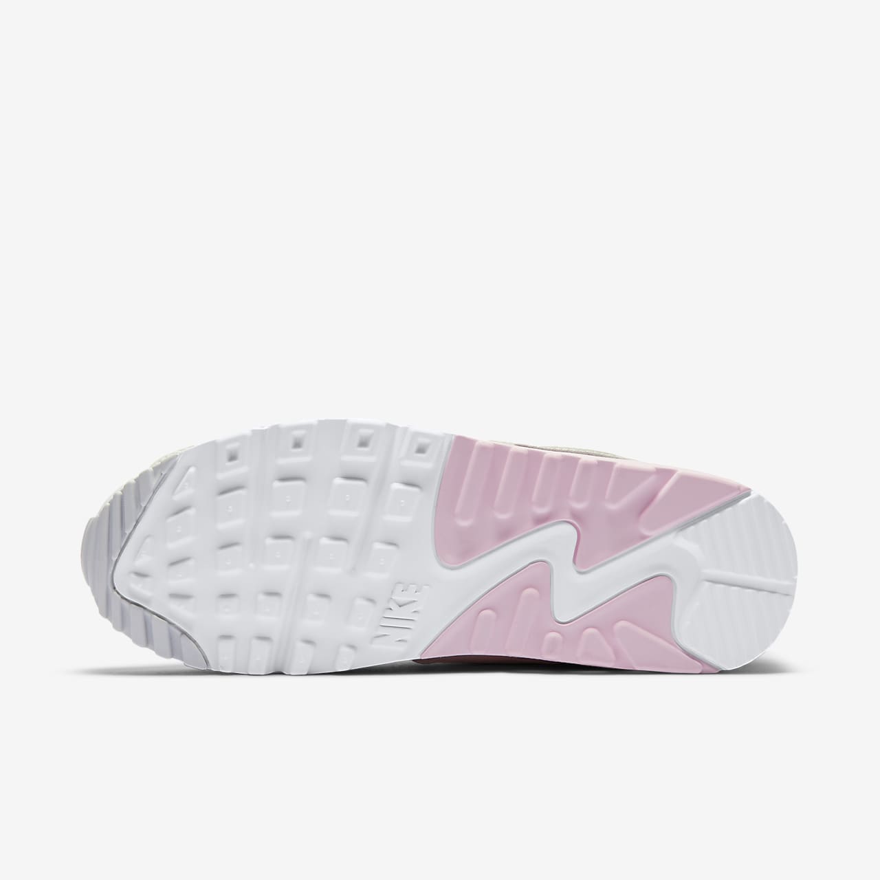 nike air max 90 white and pink sneakers