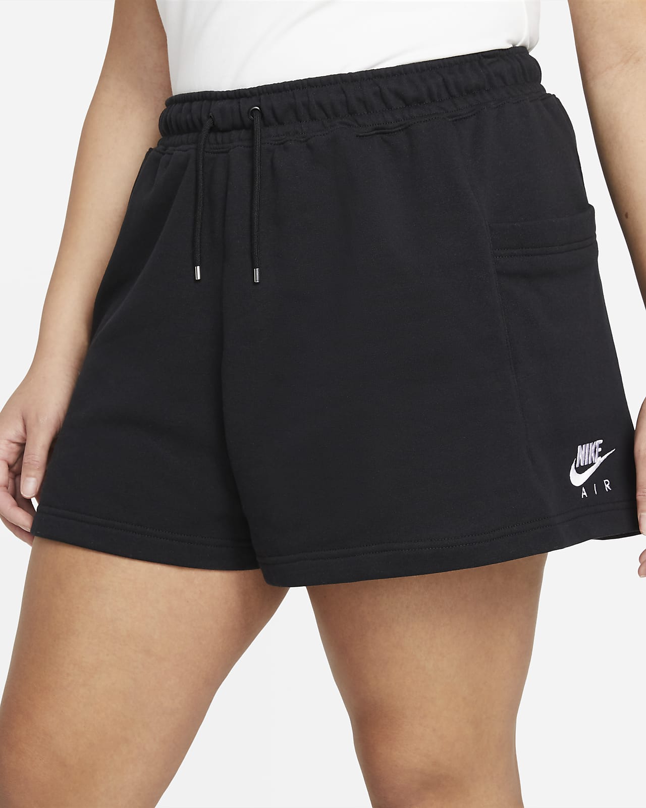 nike air fleece shorts womens