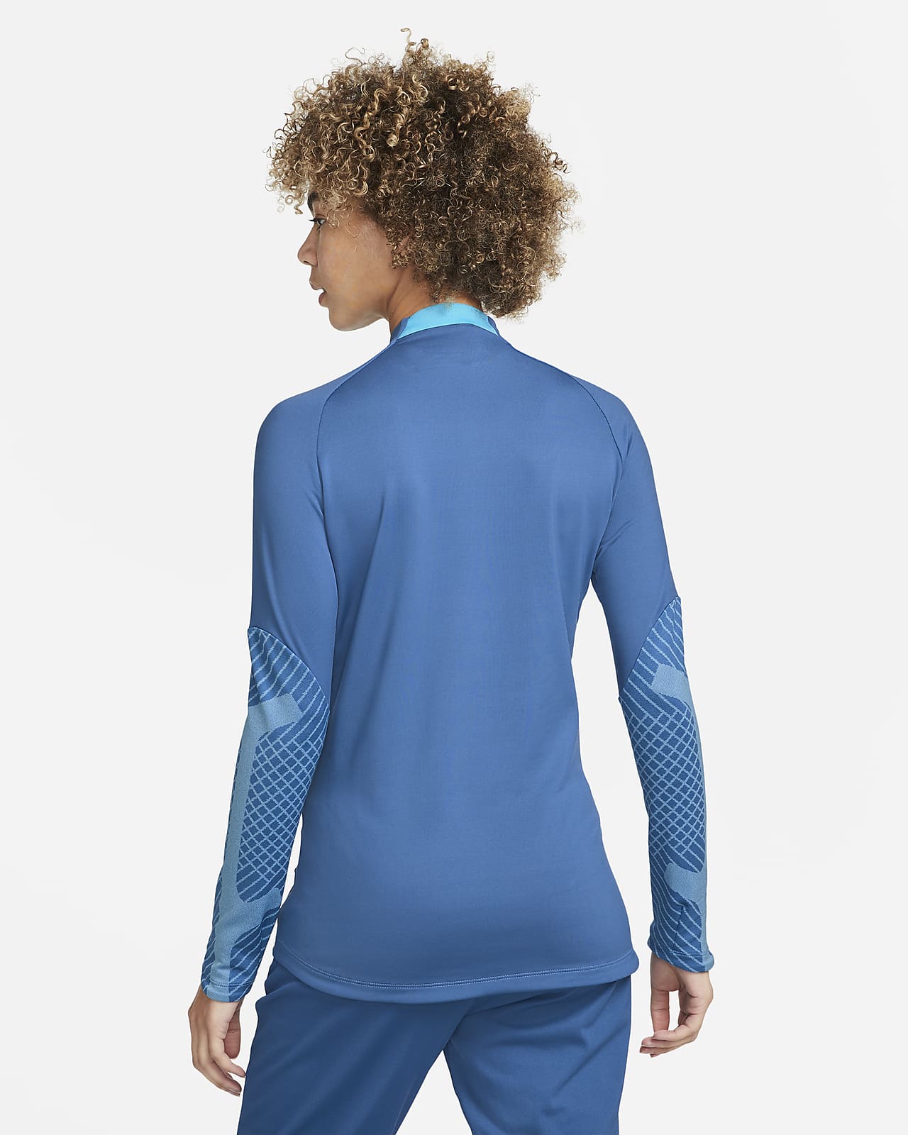 nike dri fit strike top blue