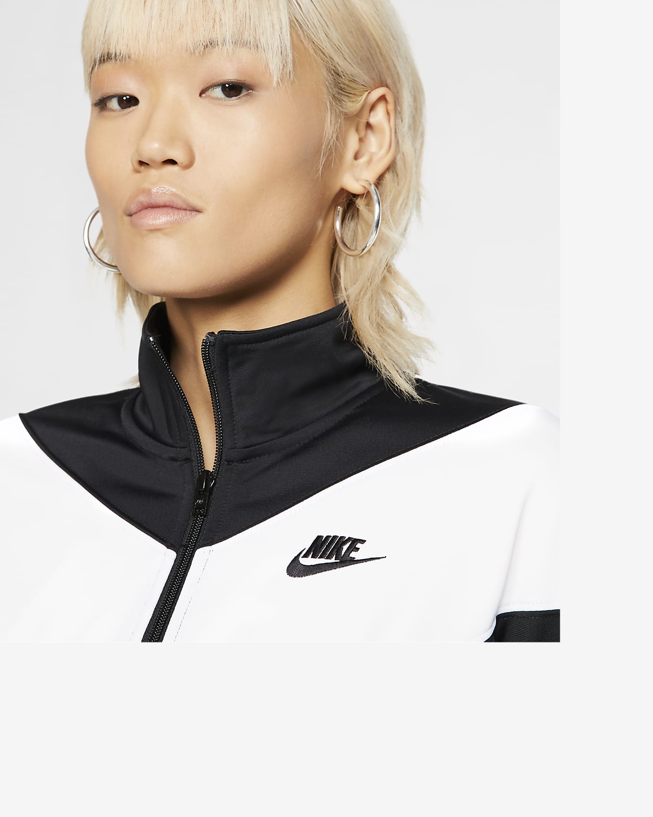 nike heritage track top