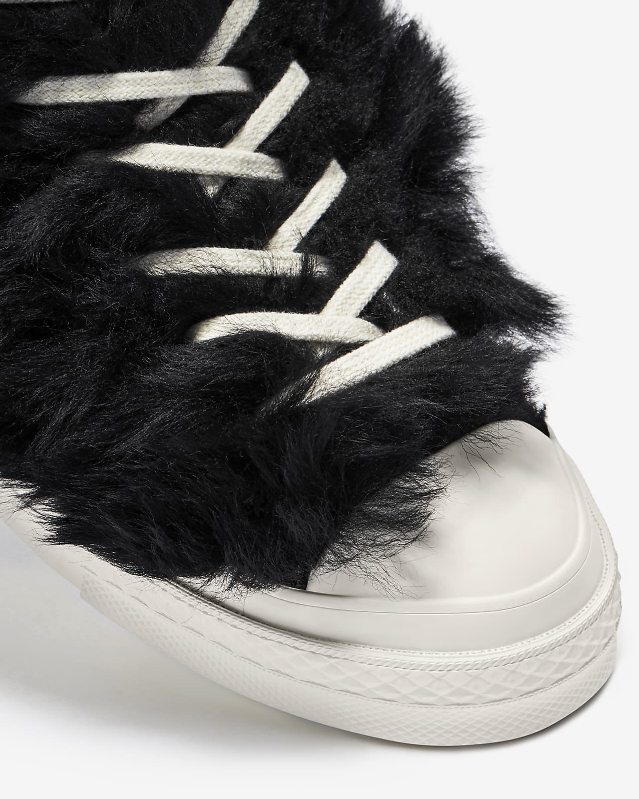 fuzzy high top sneakers