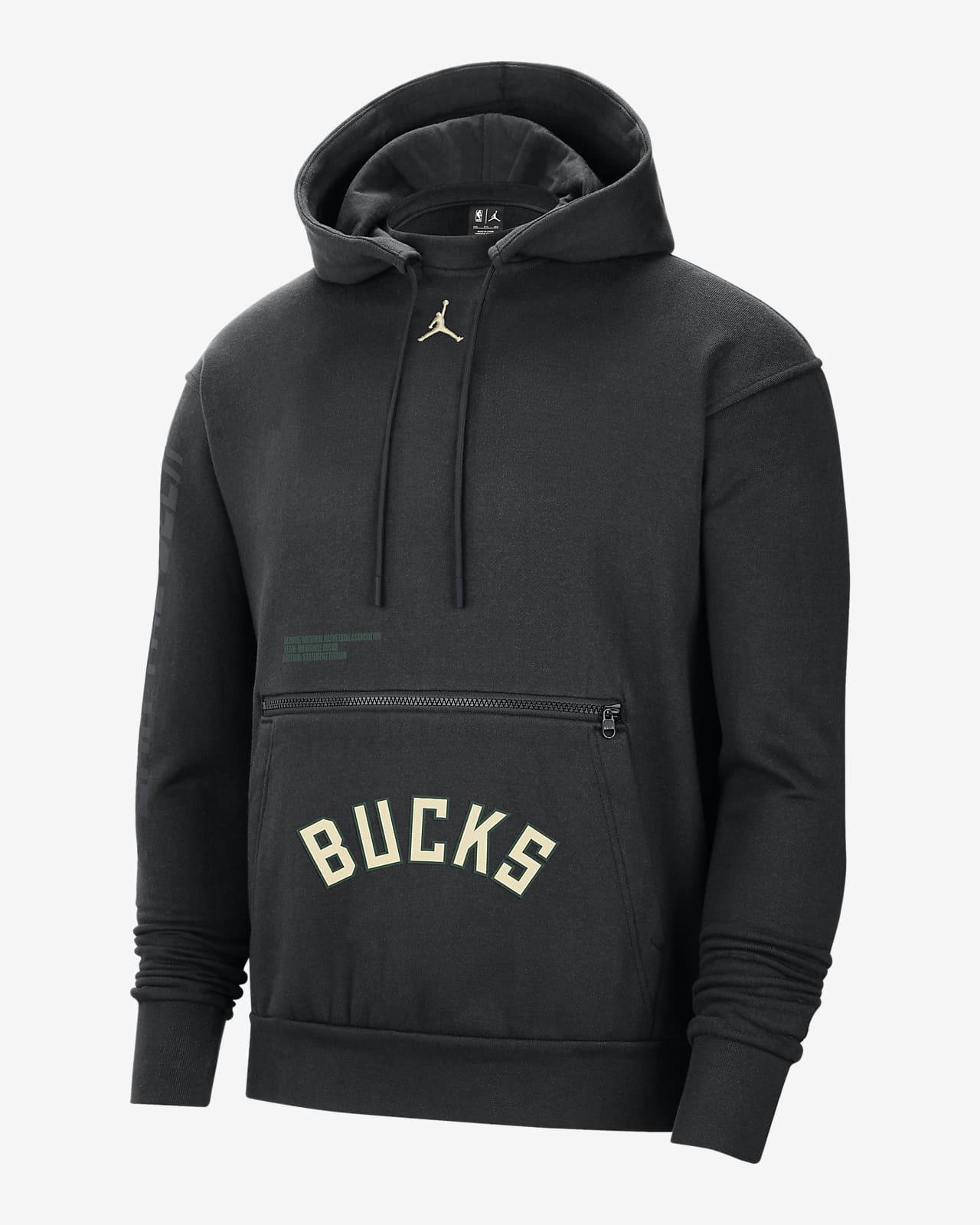 con gorro sin cierre de tejido Fleece Jordan NBA hombre Milwaukee Bucks Courtside Edition. Nike.com