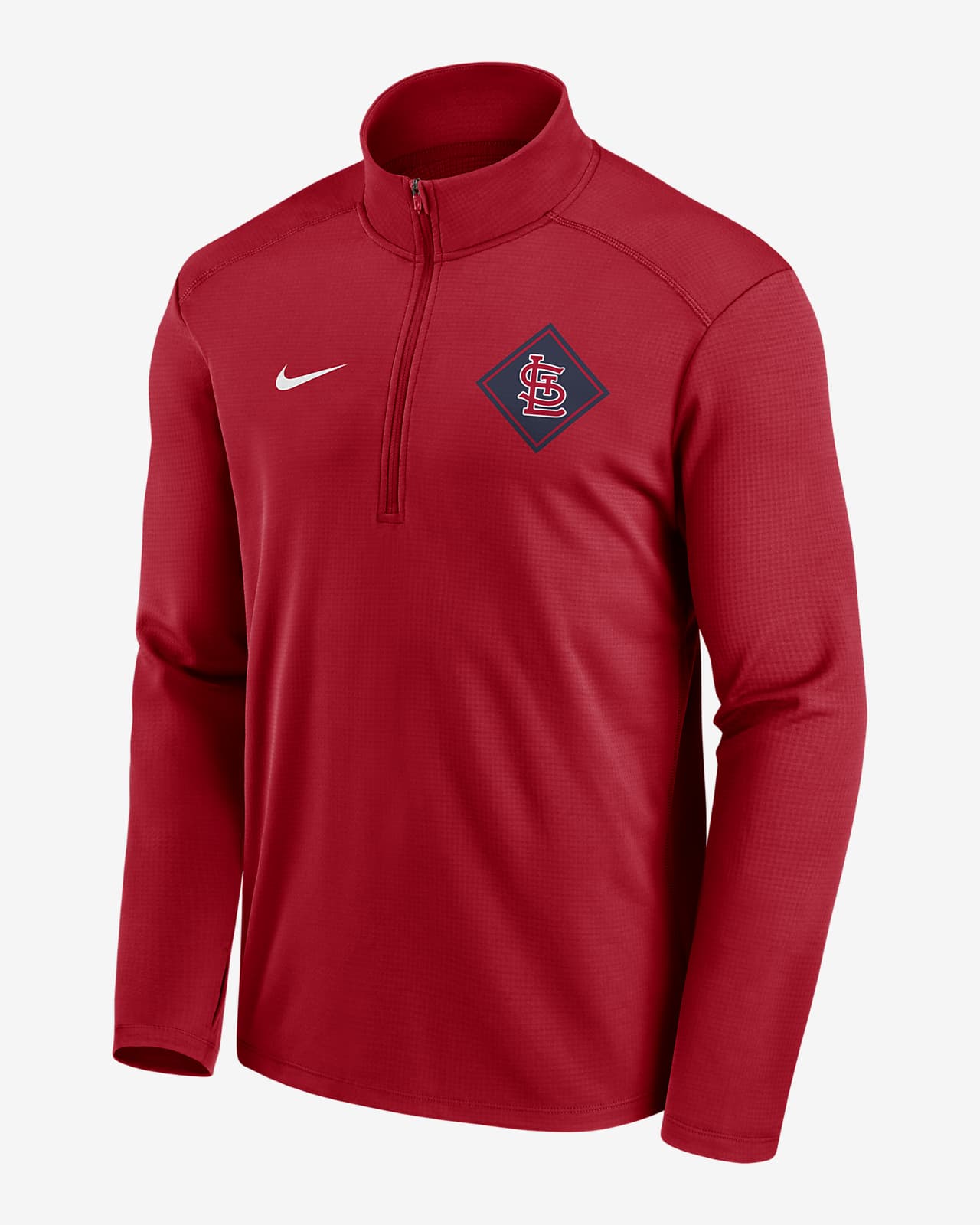 Men's St. Louis Cardinals Nike Gray/Red Property Of Tri-Blend Raglan 3/4  Sleeve T