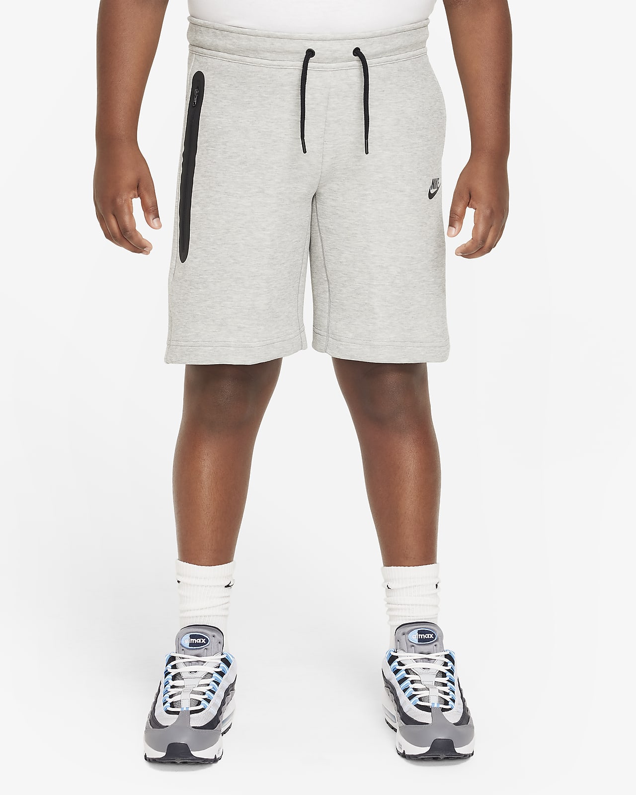 Nike Sportswear Tech Fleece-shorts (udvidet størrelse) til større børn (drenge)